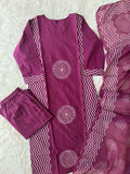 Budget Friendly Kurti Pant Dupatta Set