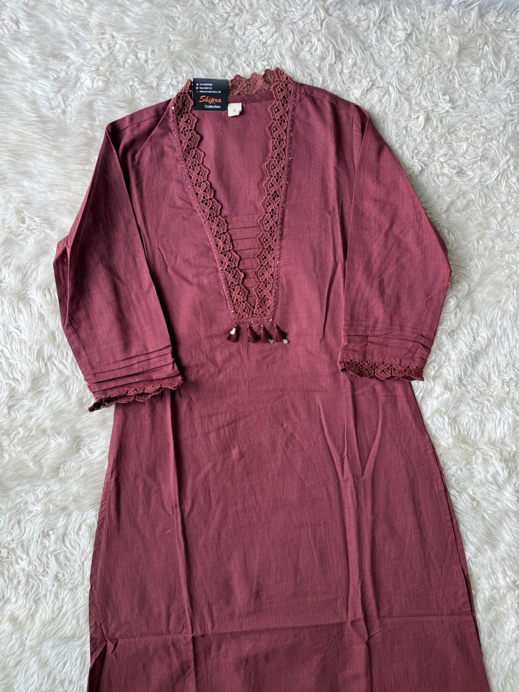 Khadi Cotton Kurti Pant Set