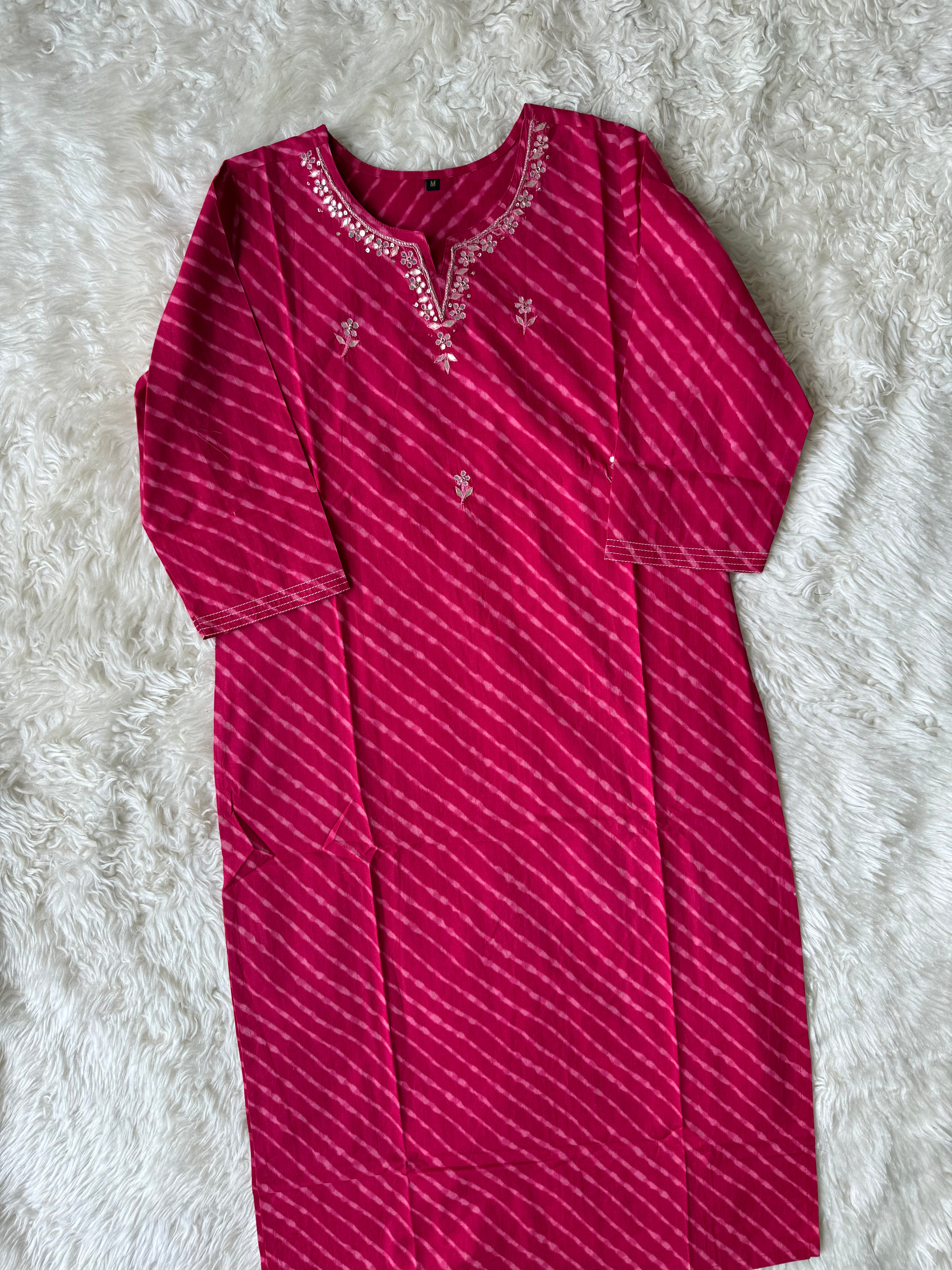 Premium Cotton Lehariya Set