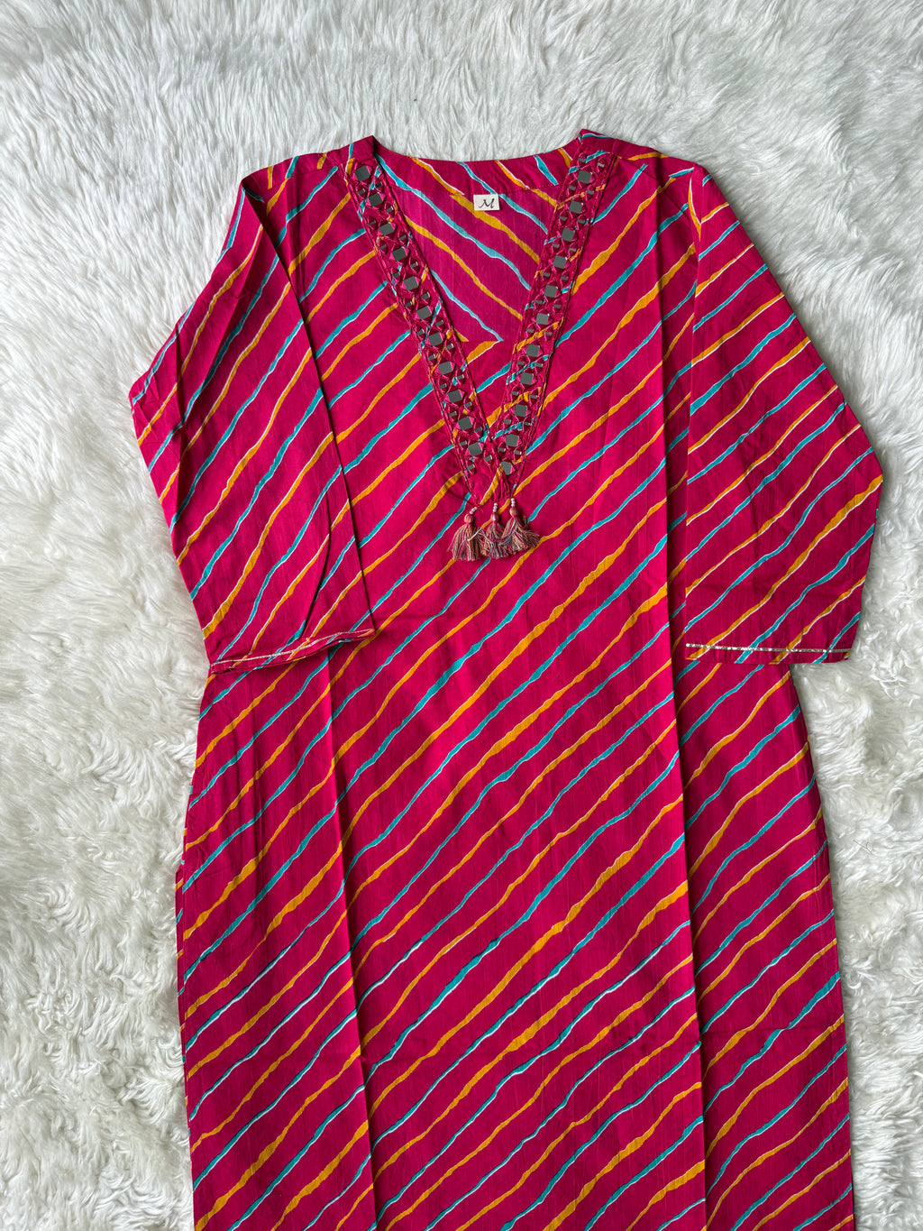 Premium Cotton Lehariya Set