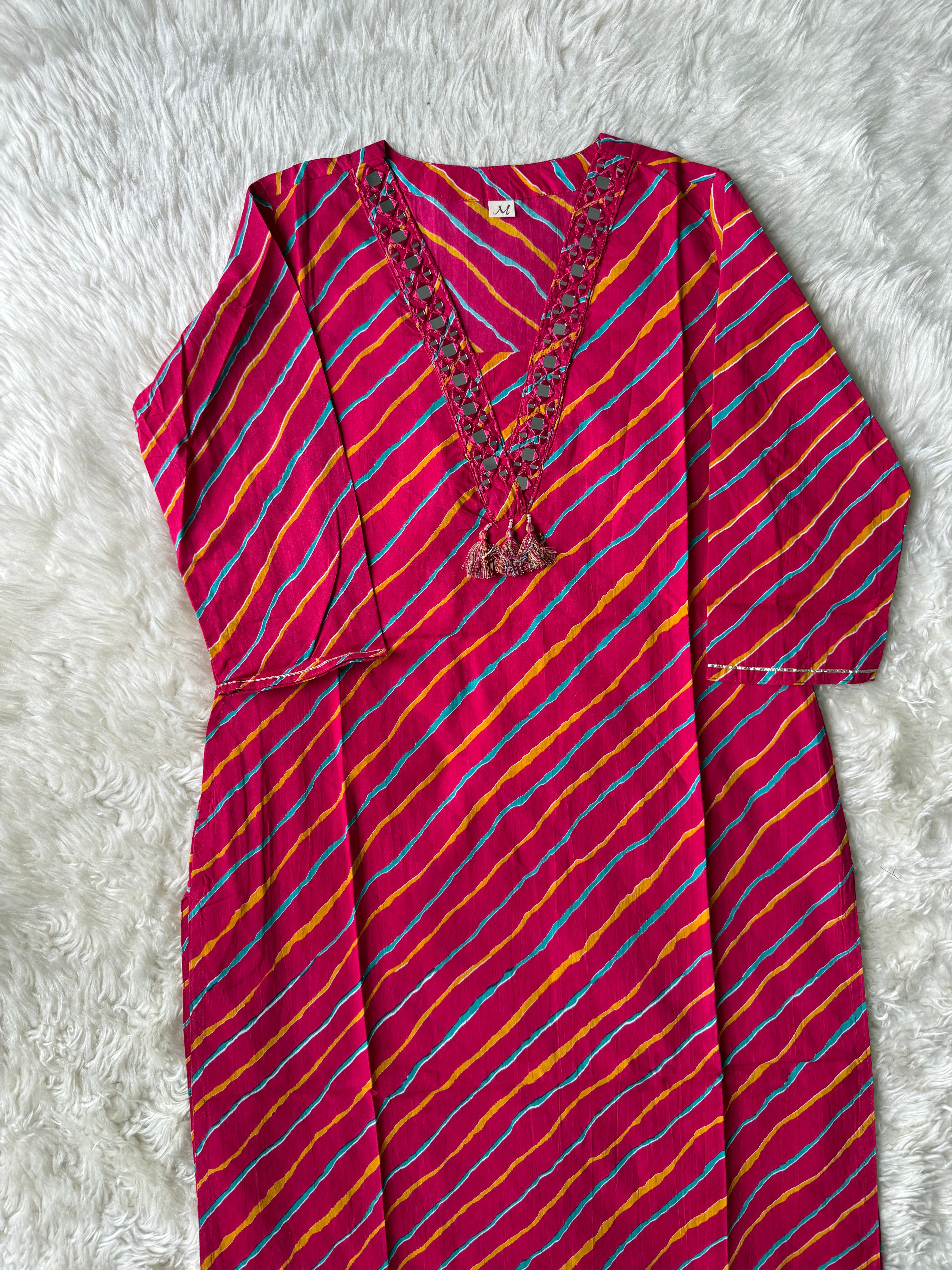 Premium Cotton Lehariya Set