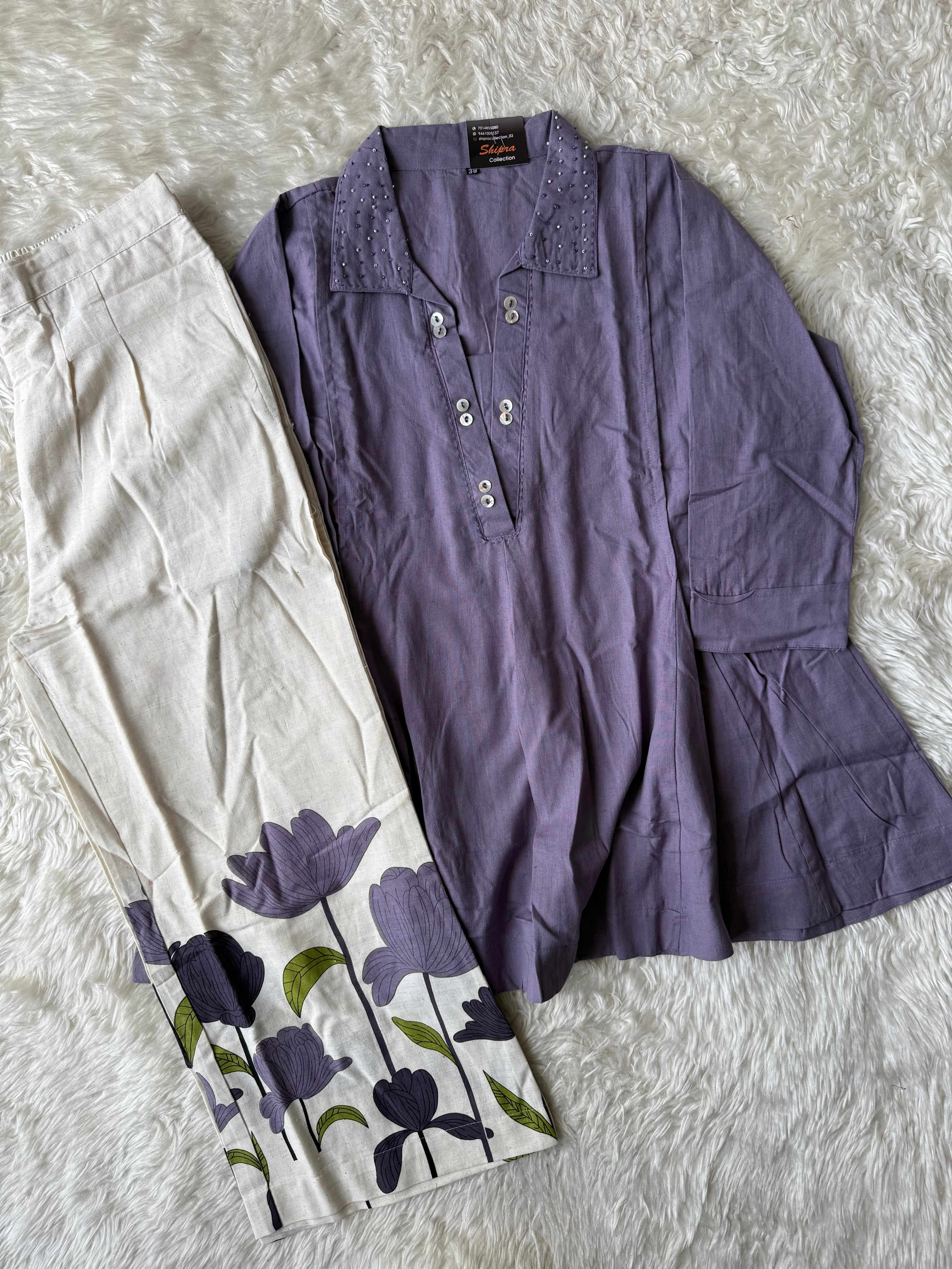 Soft Khadi Cotton Co-ord Set