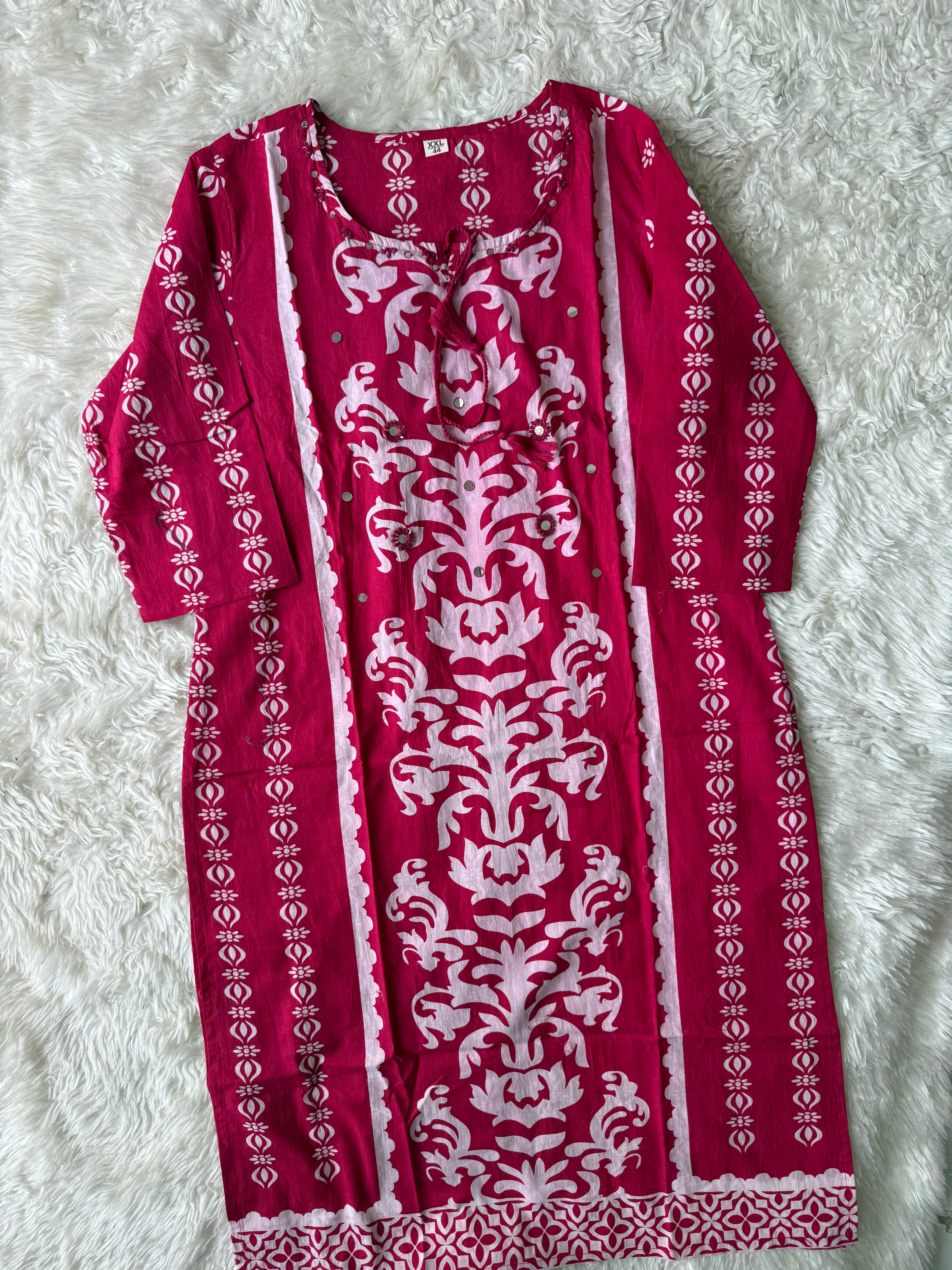 Premium Cotton Kurti Pant Dupatta Set