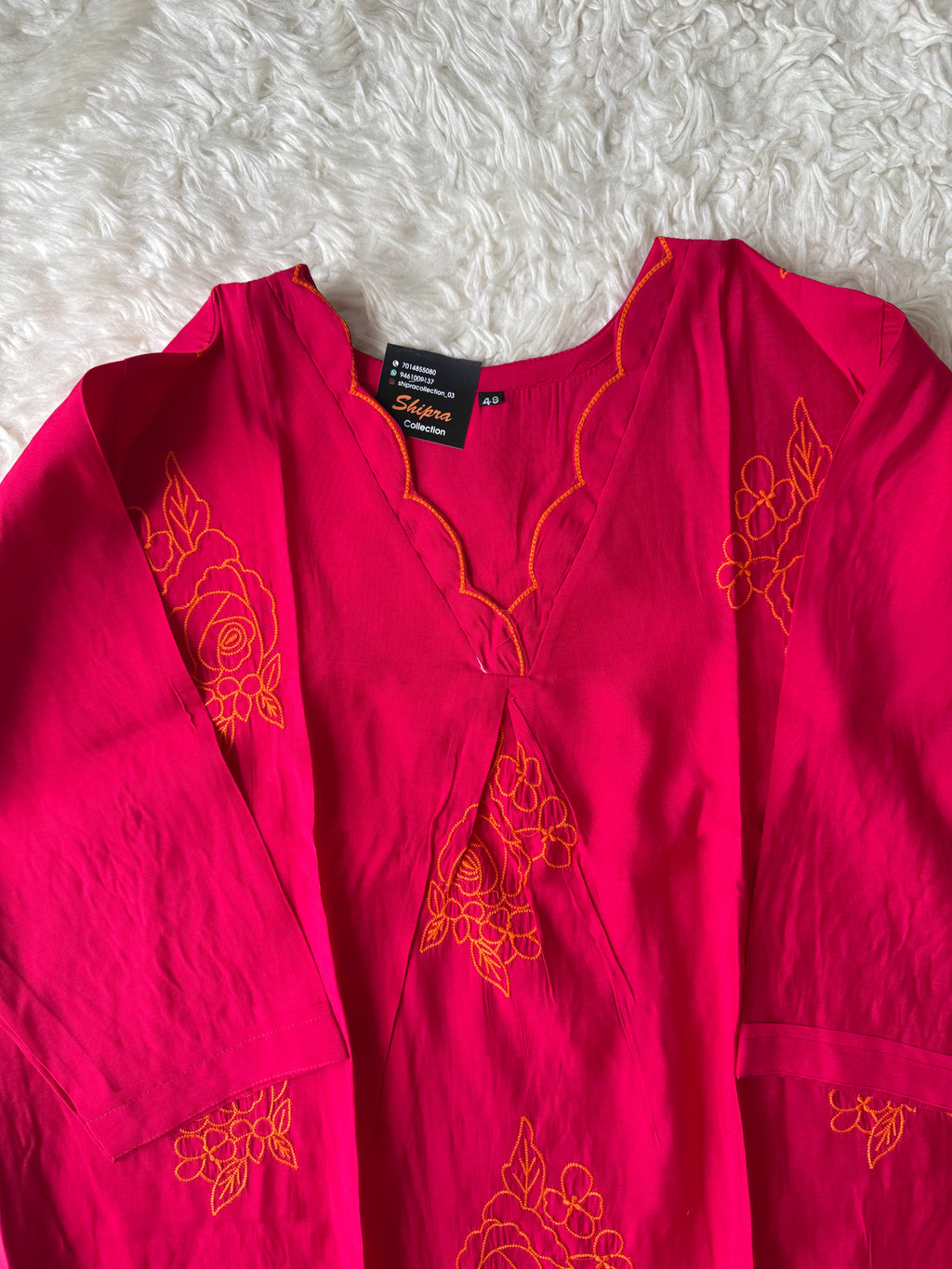“ Plus Size” Muslin Silk Kurti Pant Dupatta Set
