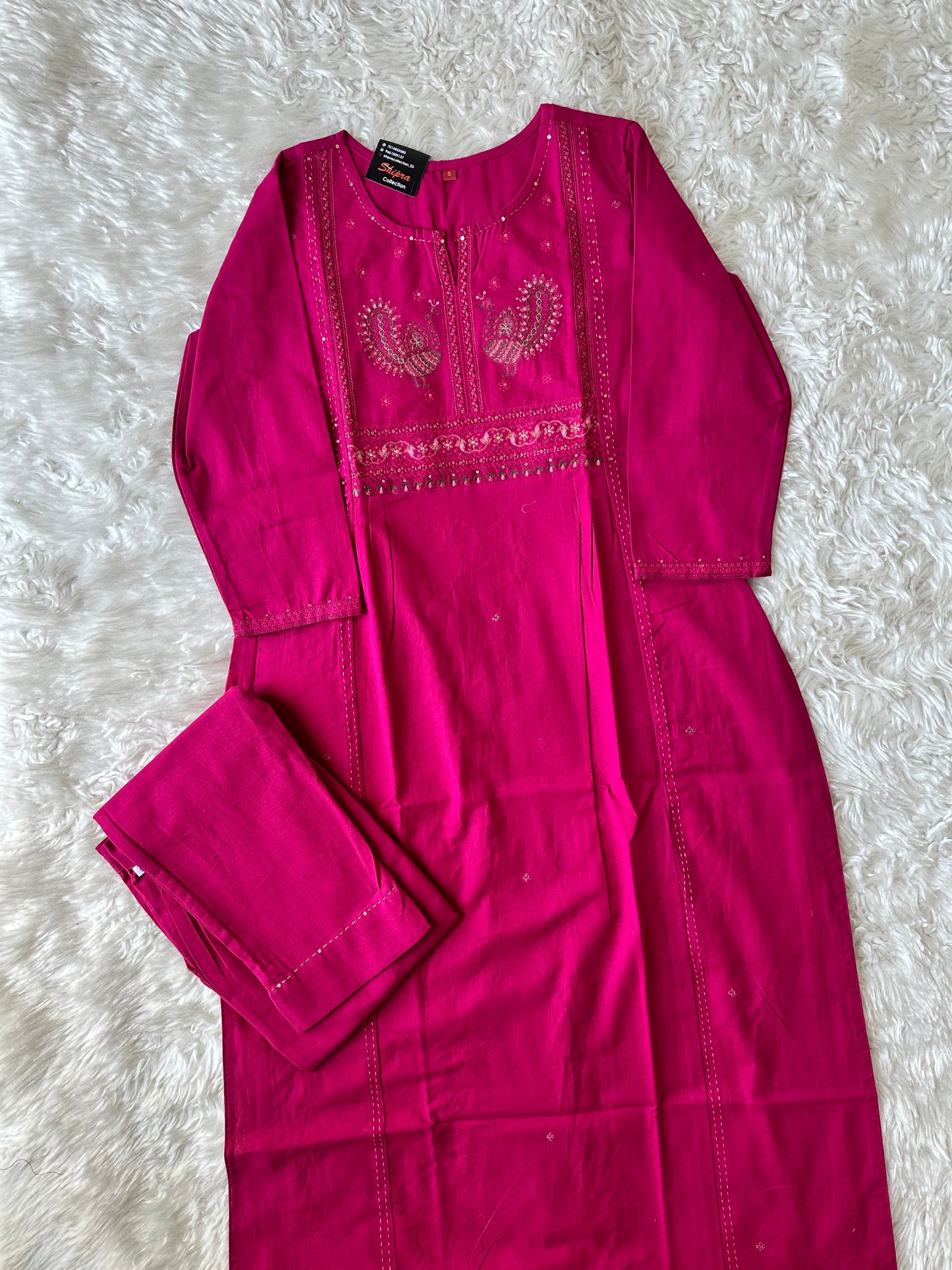 Heavy Quality Flex Cotton Kurti Pant Set