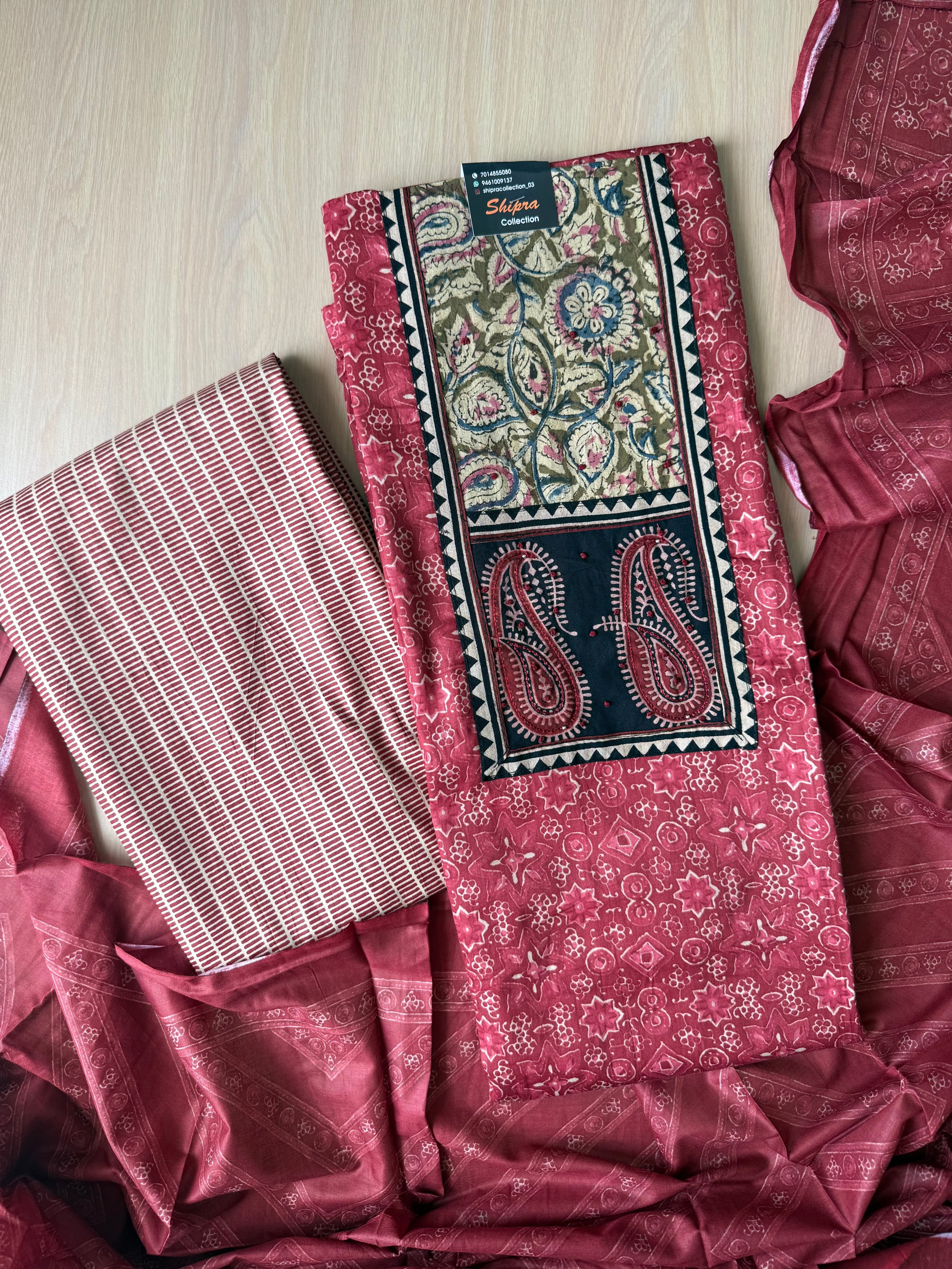 Premium Cotton Unstitched Set
