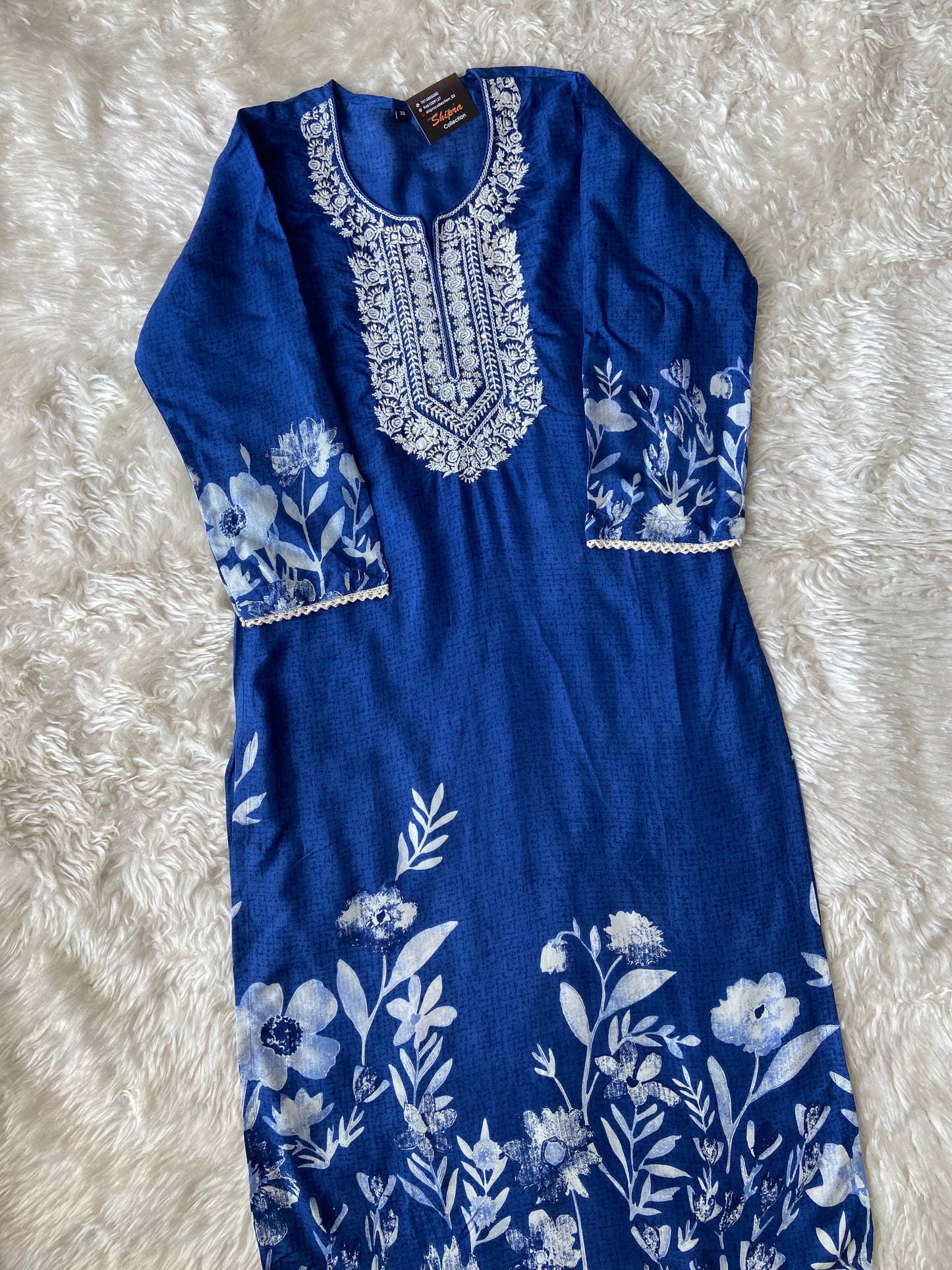 Pure Silk Kurti Pant Dupatta Set