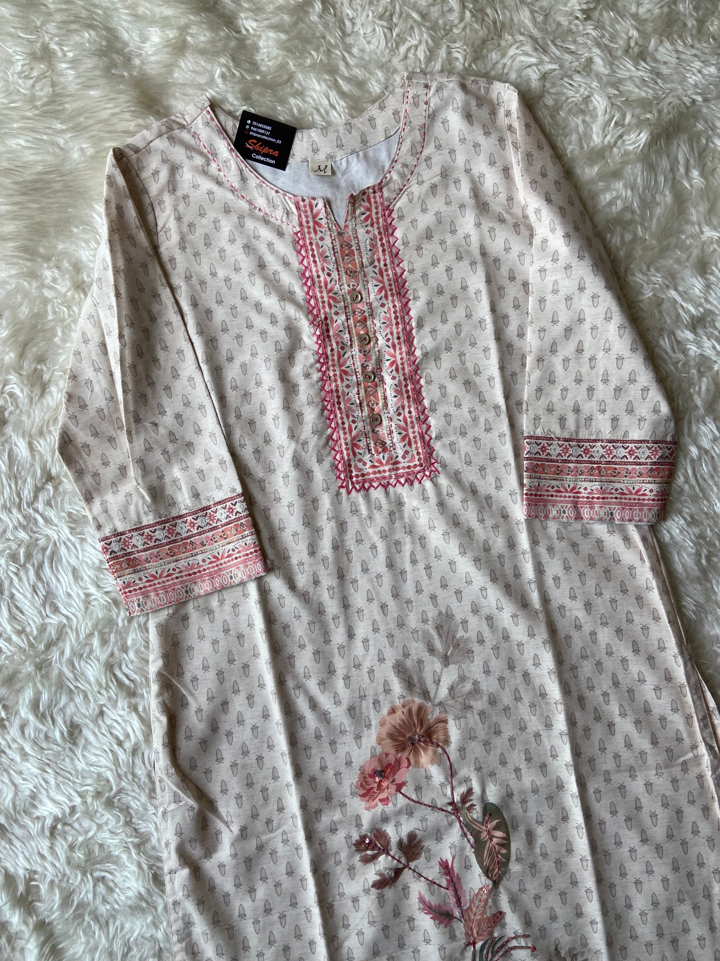 Premium Cotton Kurti Pant Dupatta Set