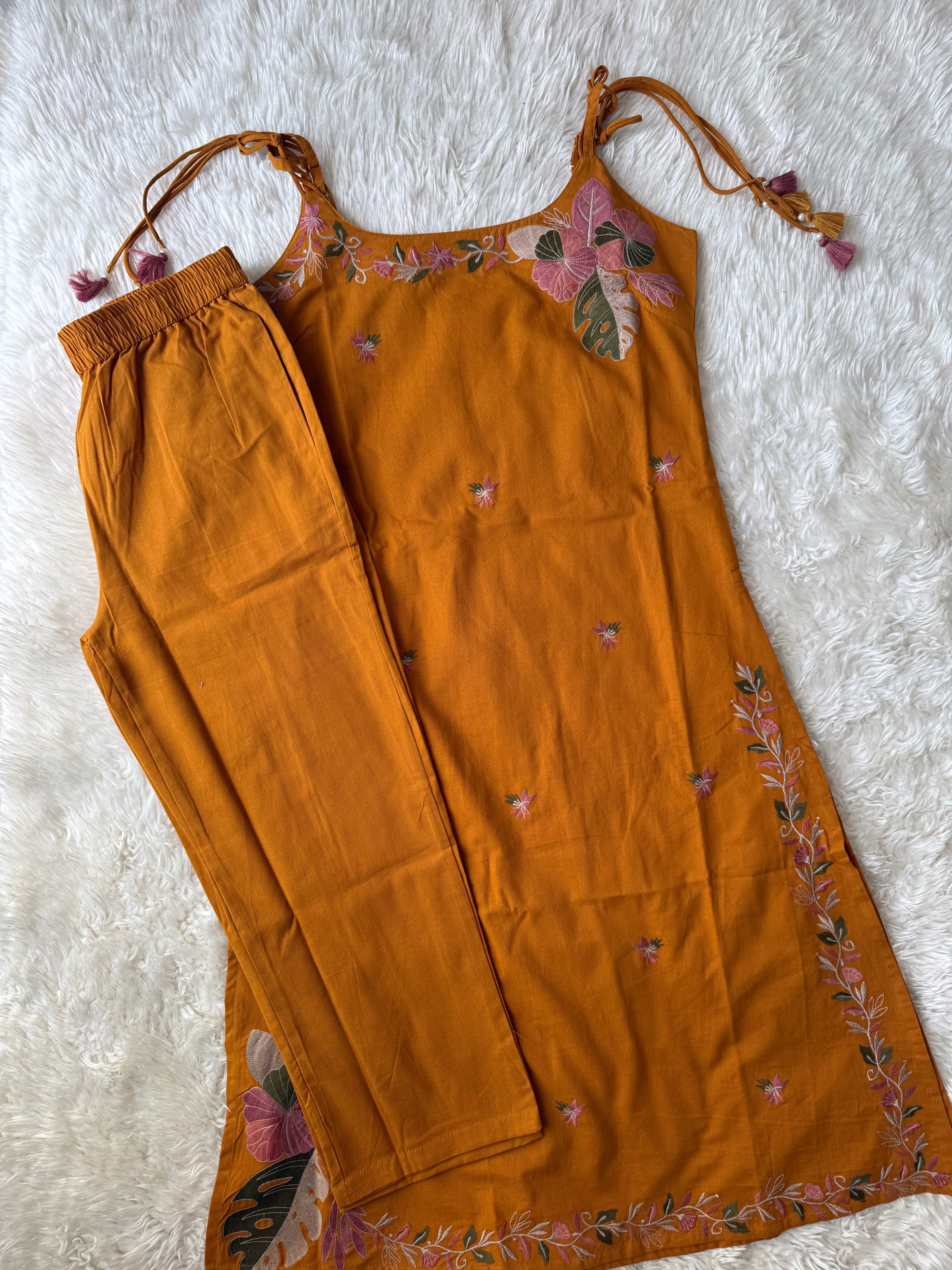 Khadi Cotton Noodle Strap Set
