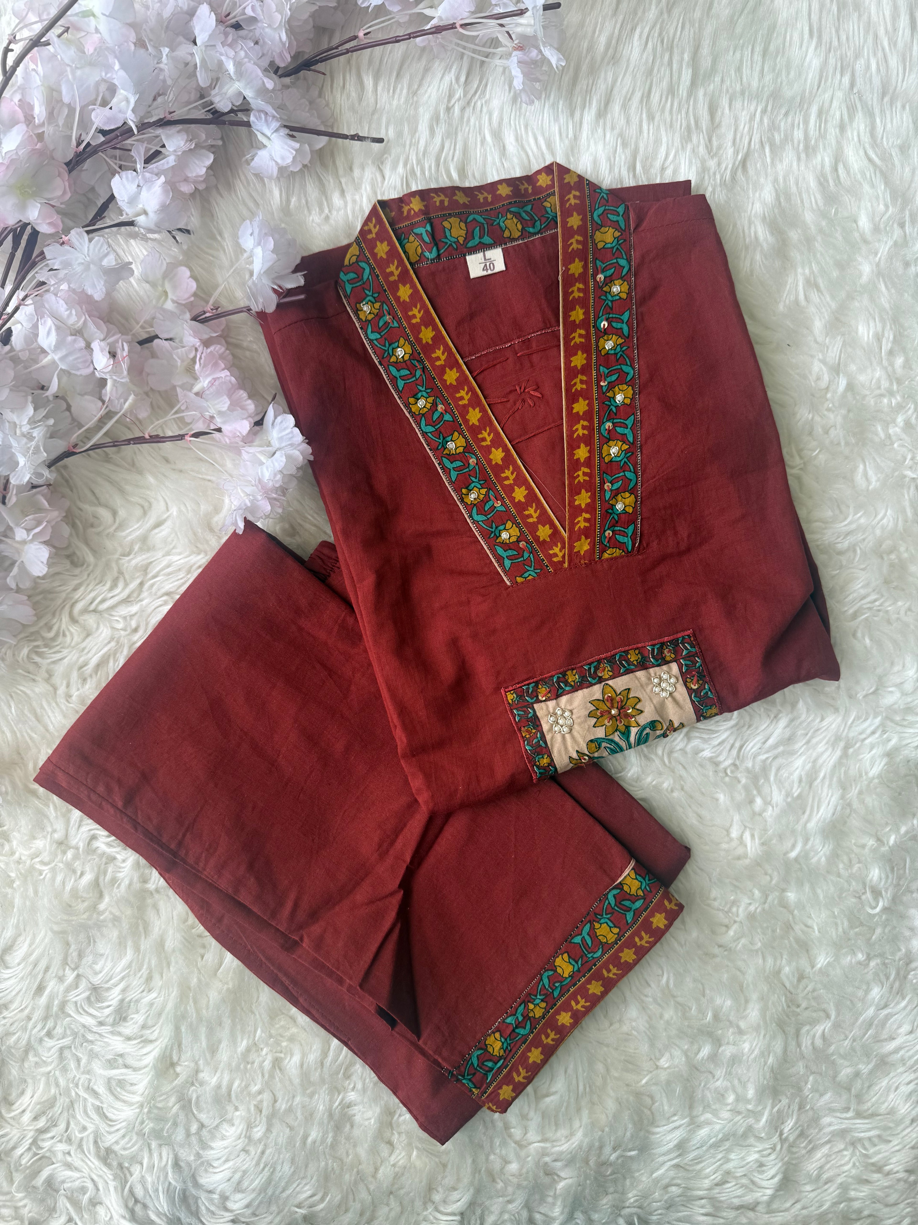 Premium Cotton Kurti Pant Set