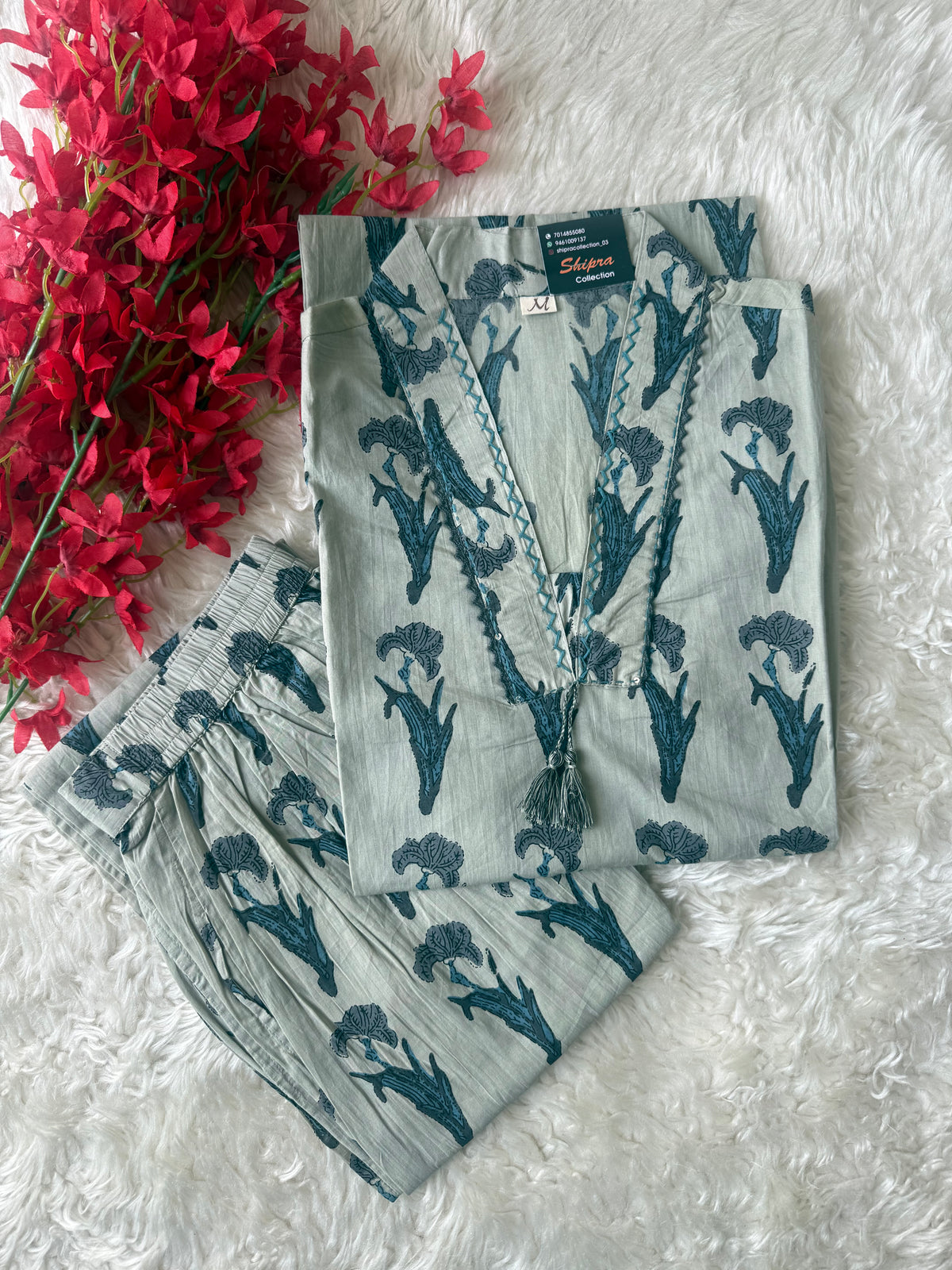 Premium Cotton Kurti Pant Set