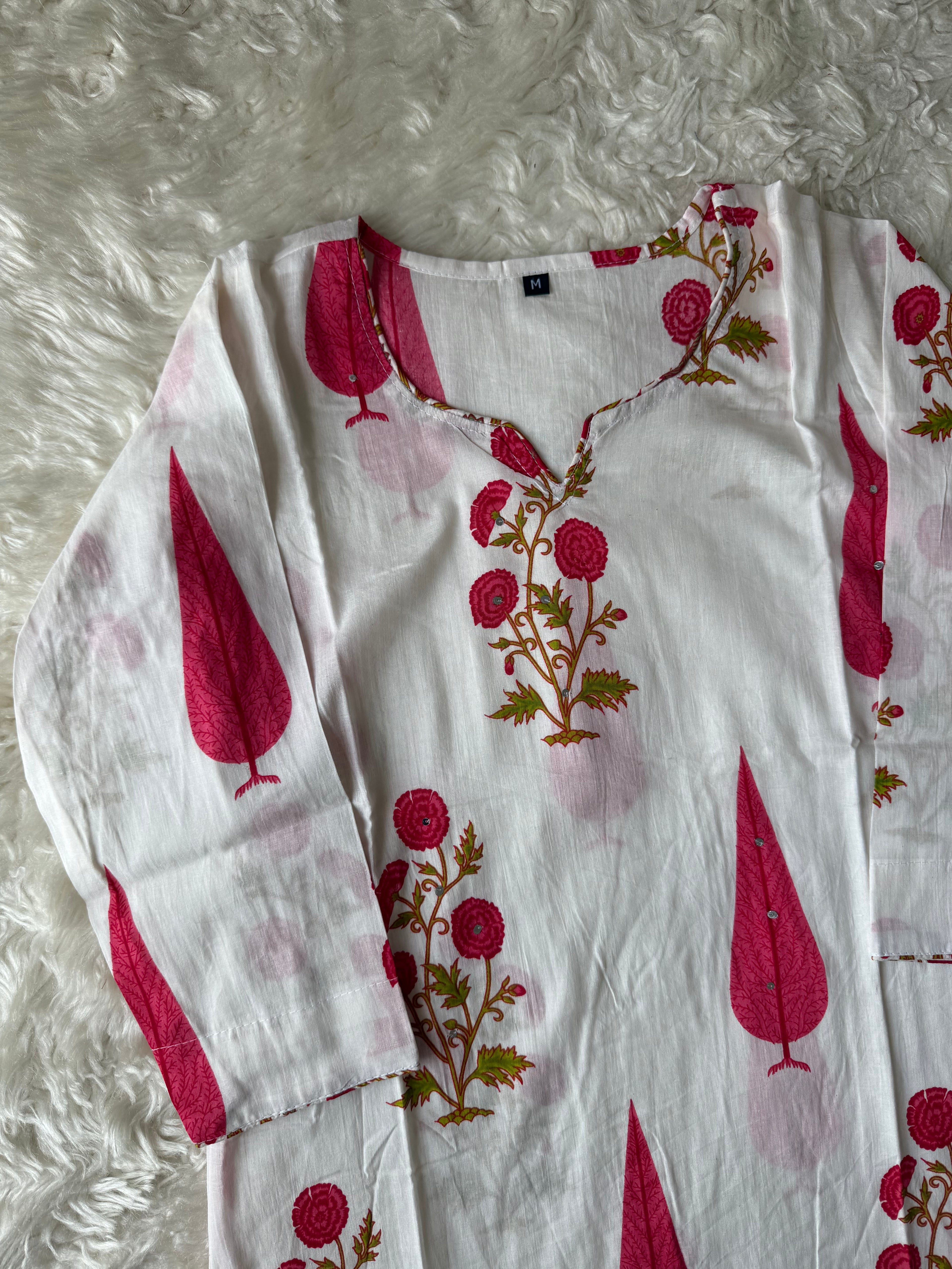 Cotton Kurti Pant Set
