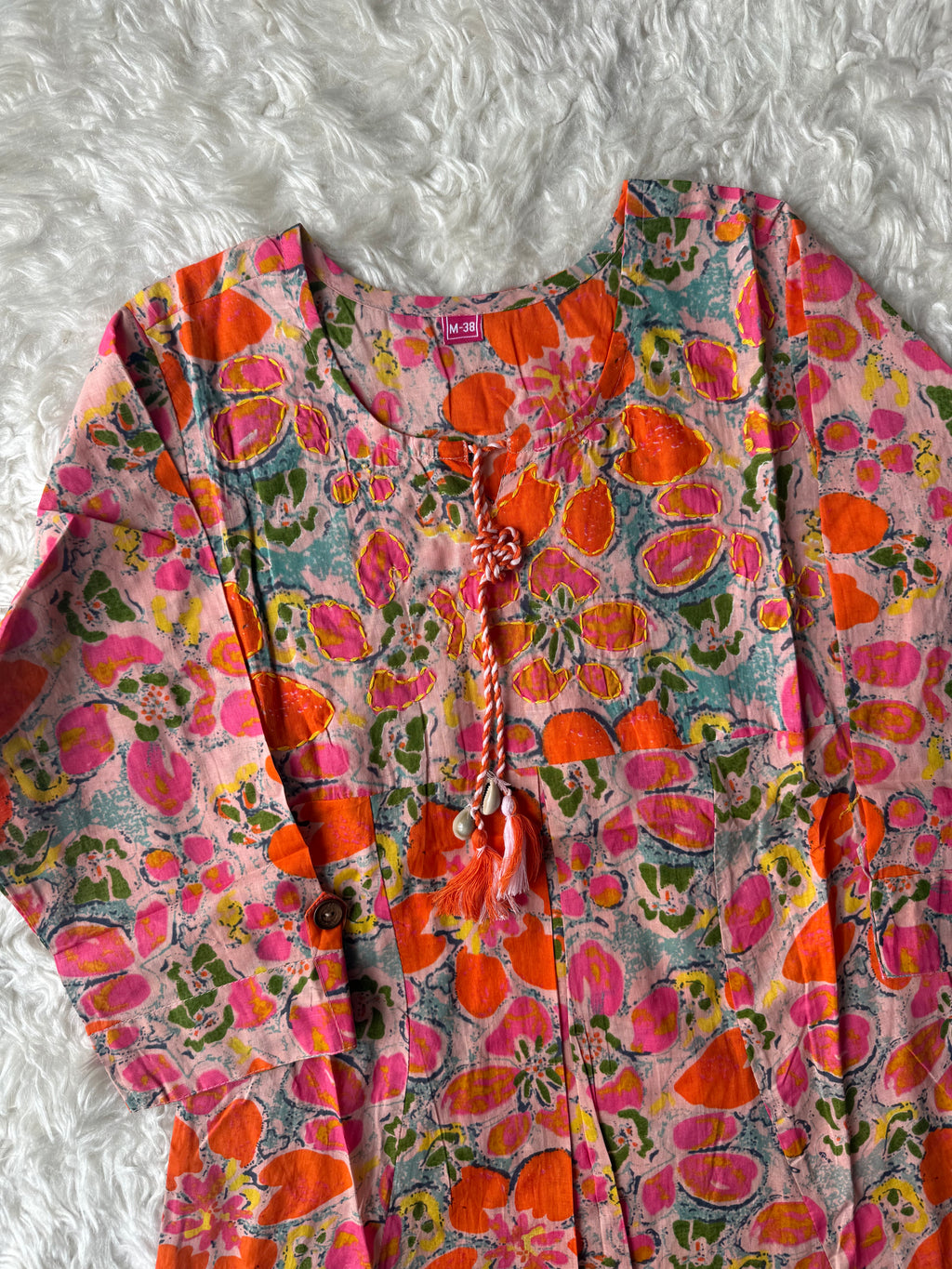 Breathable Cotton Patch Work Co-ord Set