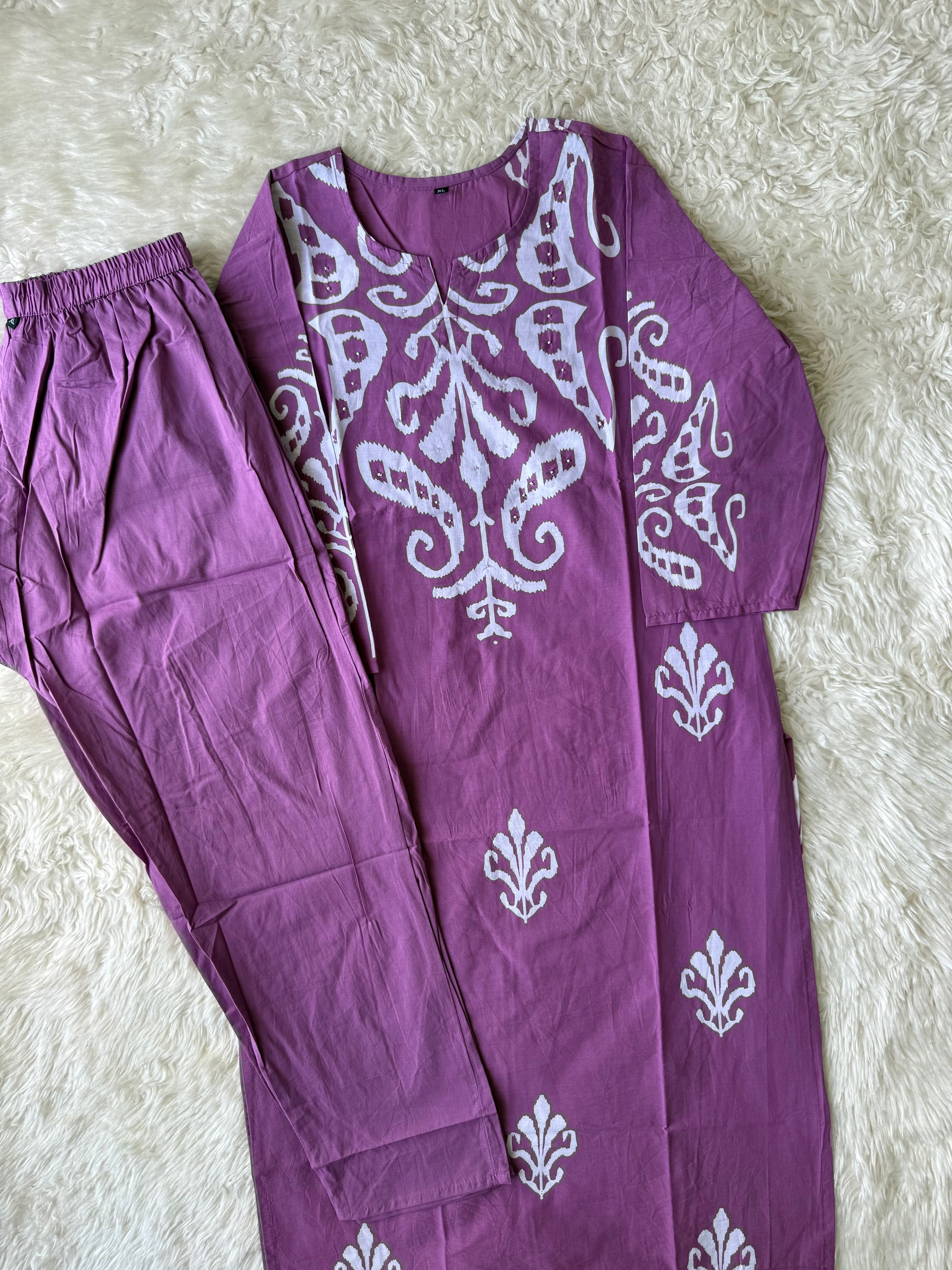 Cotton Kurti Pant Set