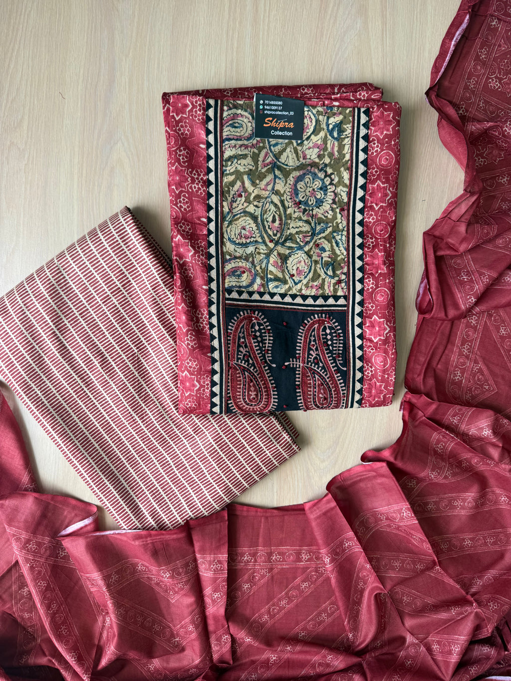 Premium Cotton Unstitched Set