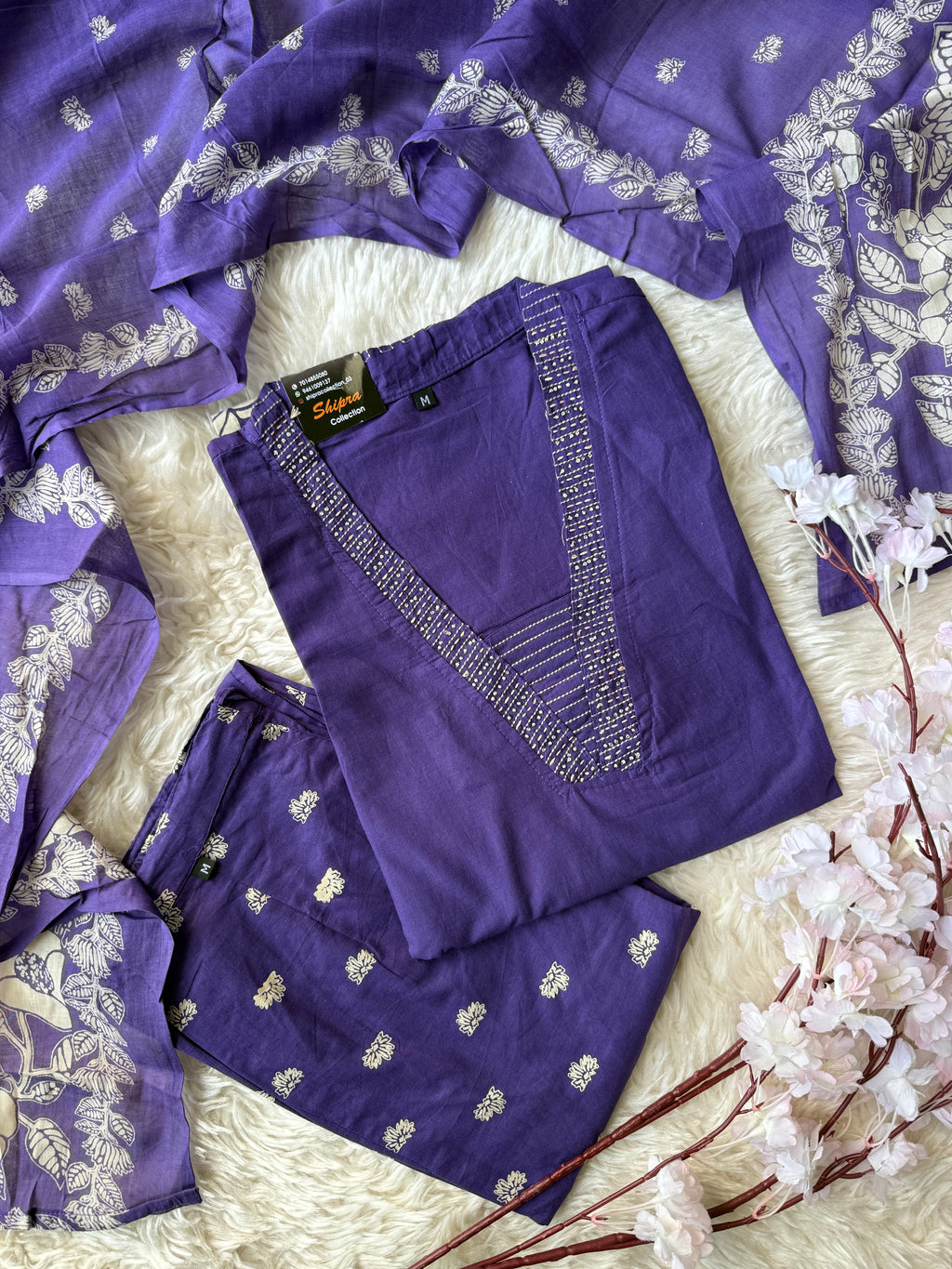 Budget Friendly Kurti Pant Dupatta Set