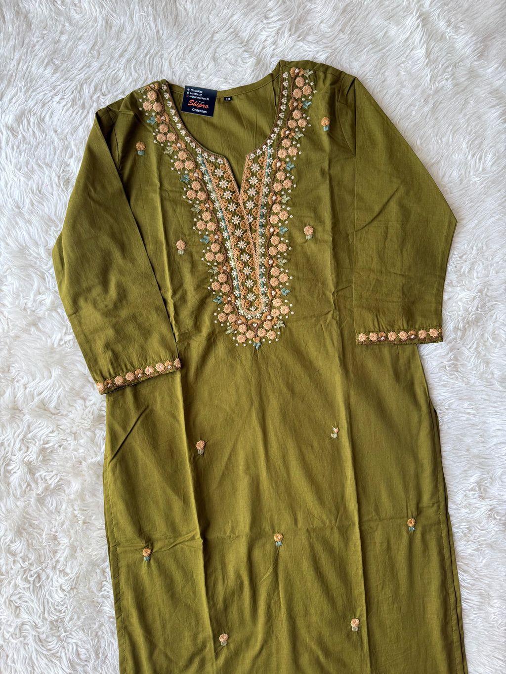 Premium Cotton Kurti Pant Dupatta Set