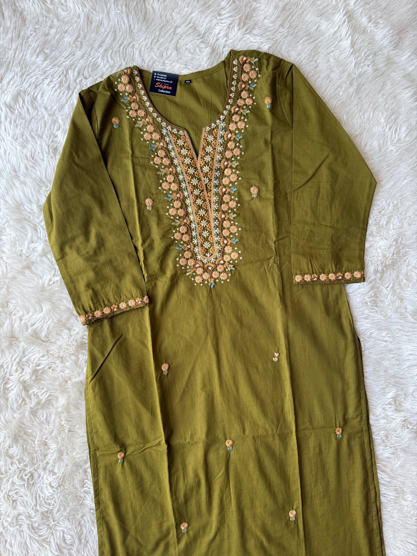 Premium Cotton Kurti Pant Dupatta Set