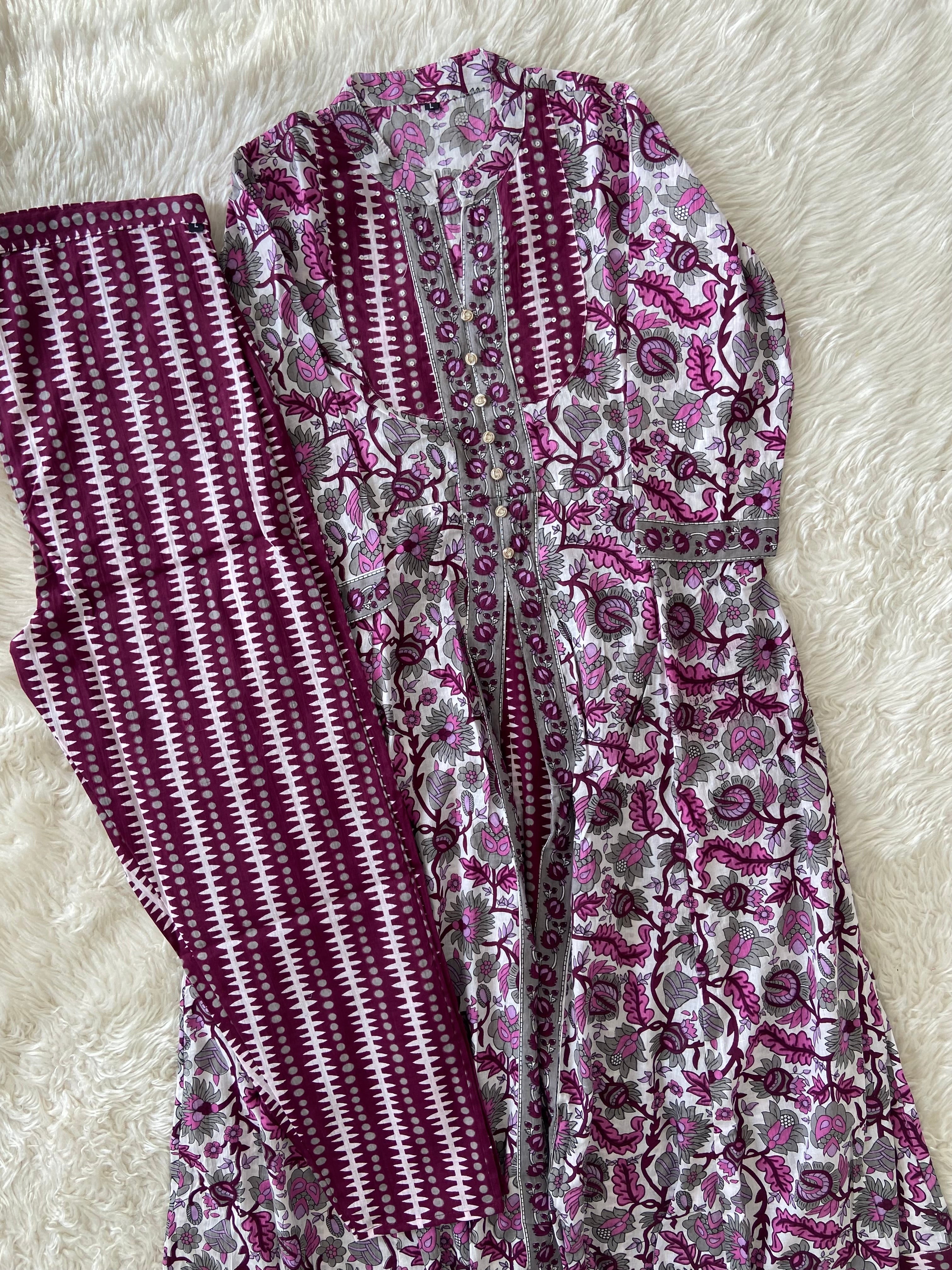 Cotton Kurti Pant Set