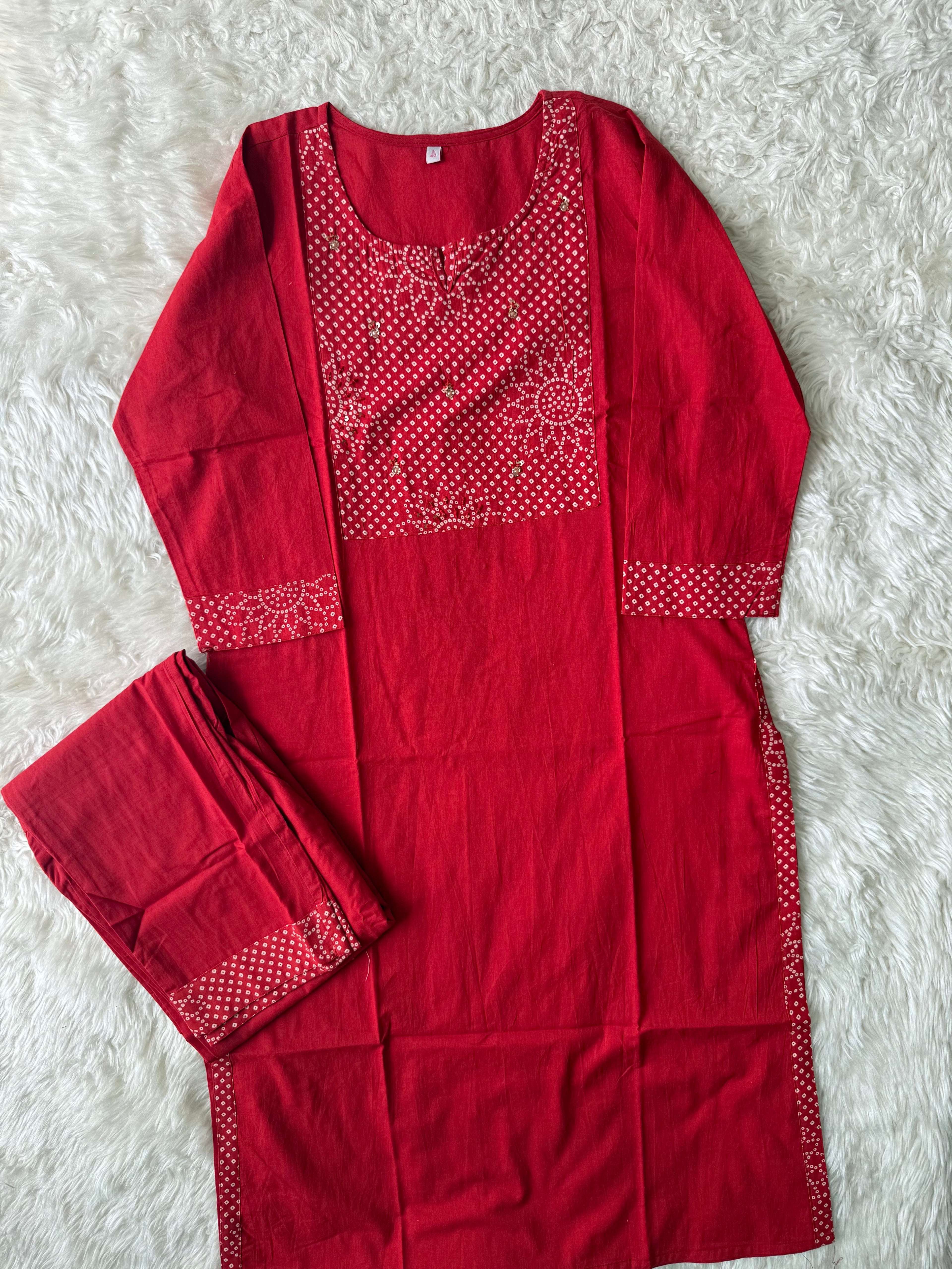Premium Cotton Kurti Pant Set