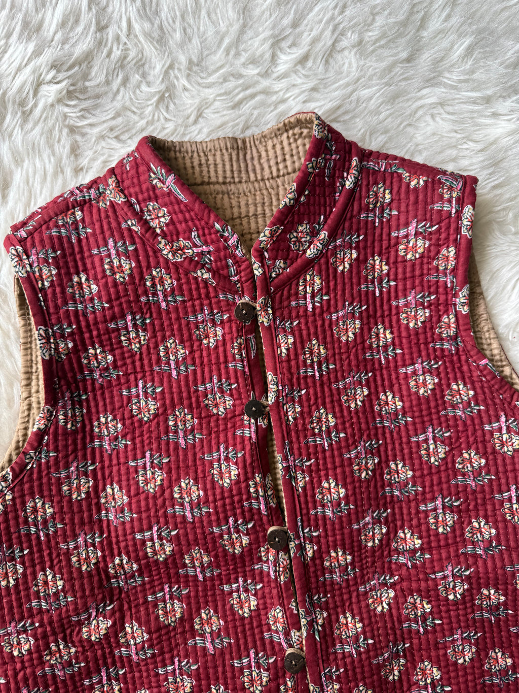 Reversible Quilted Sleevesless Jacket