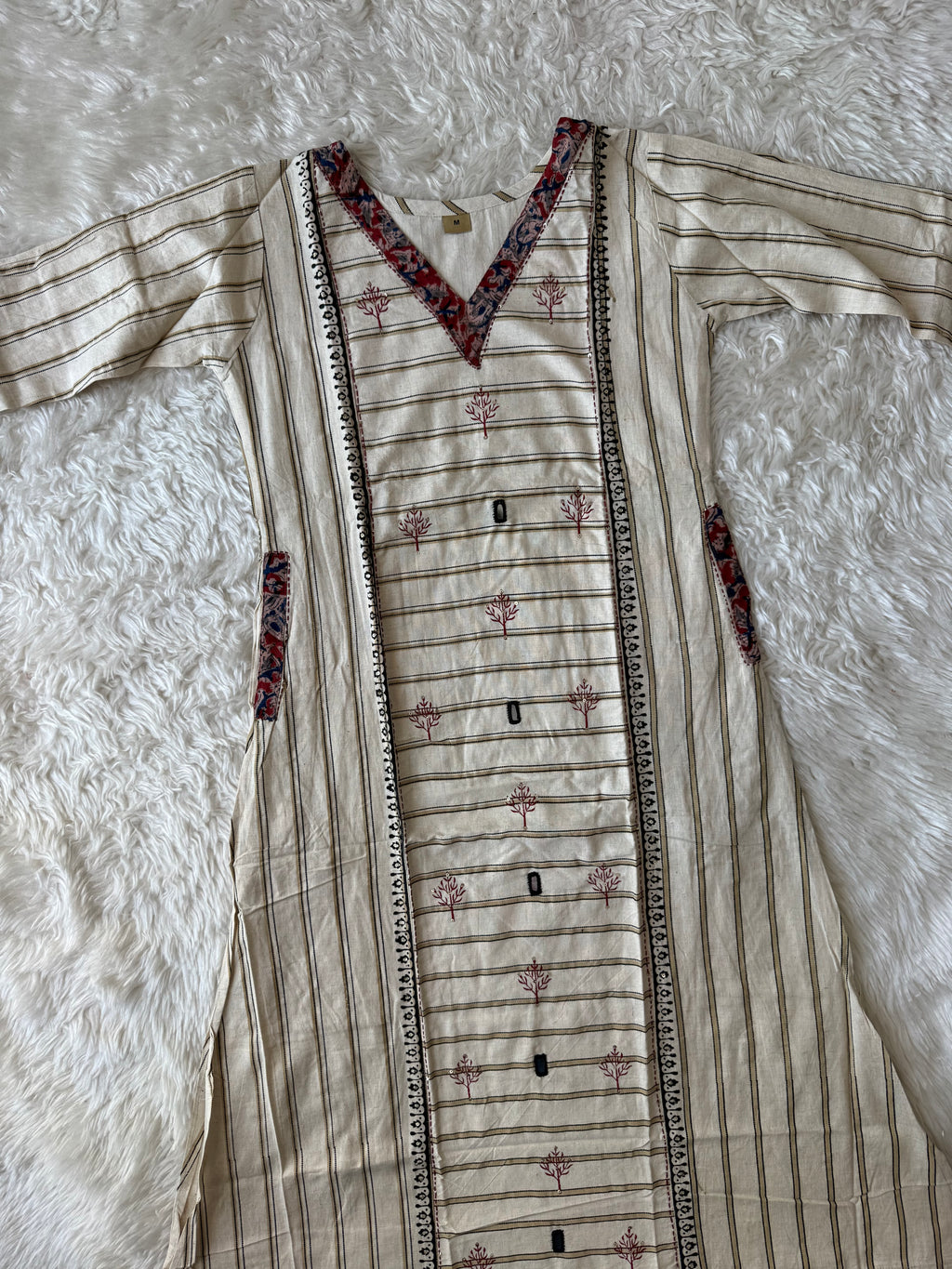 Khadi Cotton Kurti Pant Set