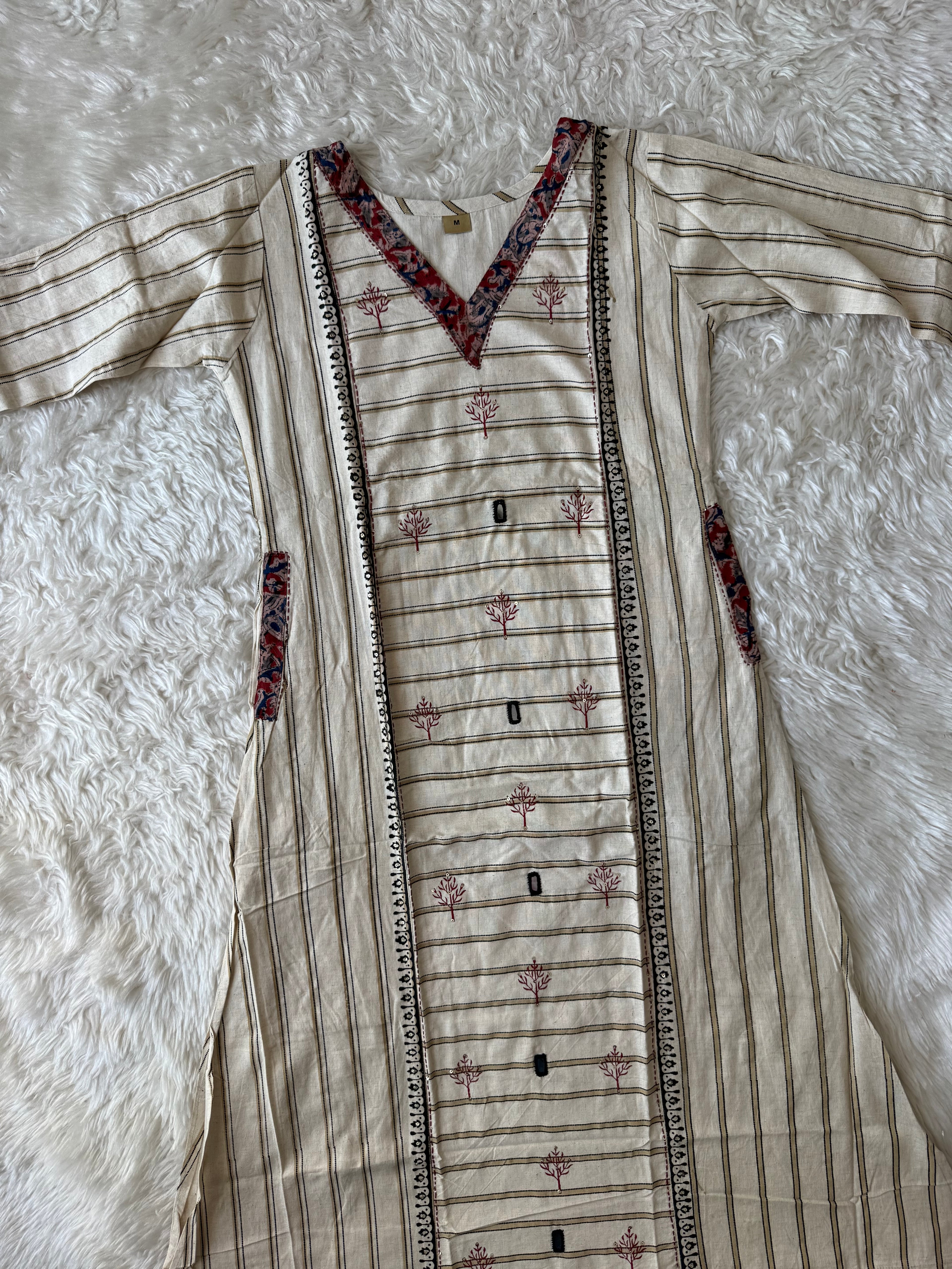 Khadi Cotton Kurti Pant Set