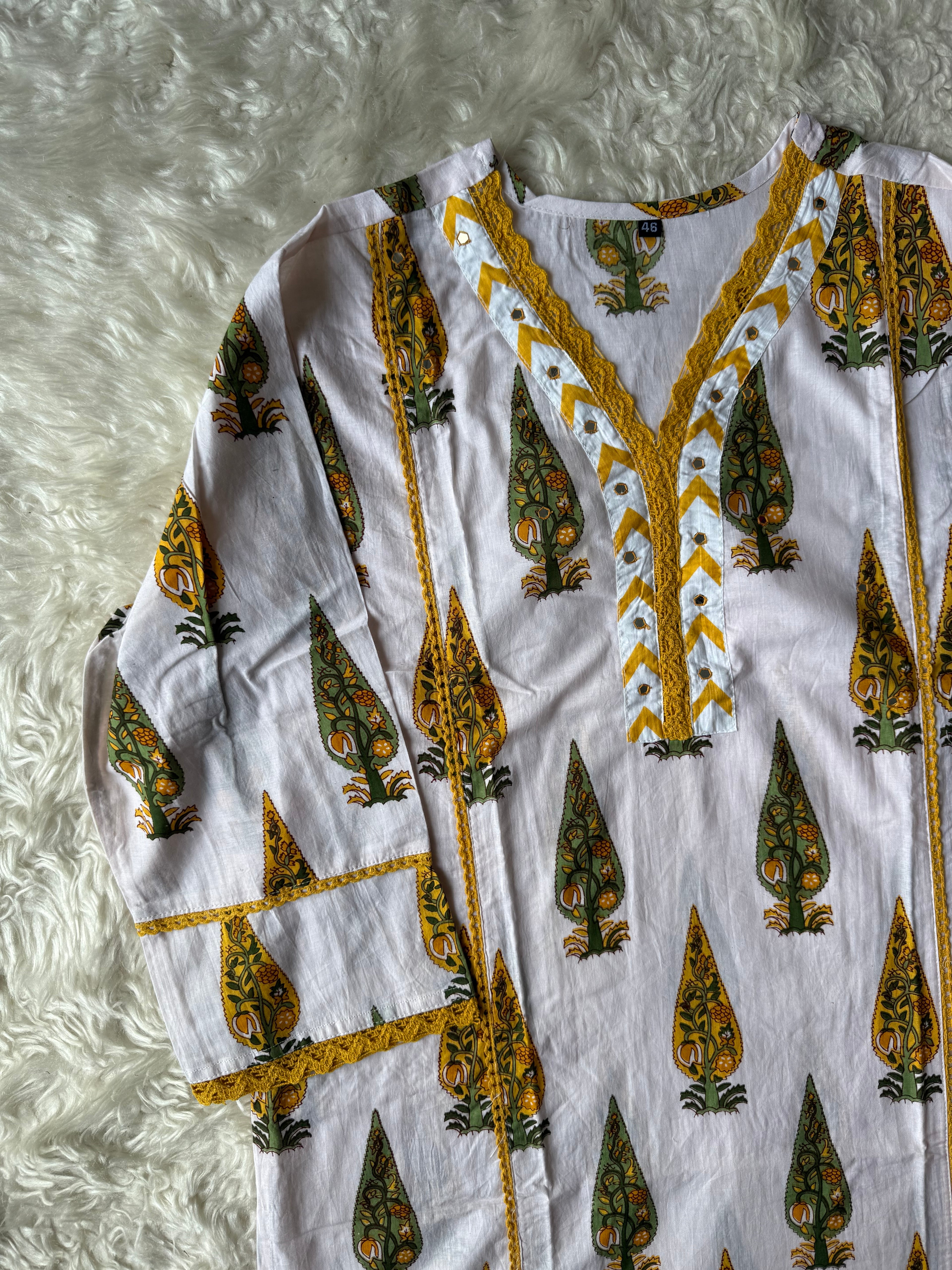 Cotton Kurti Pant Set