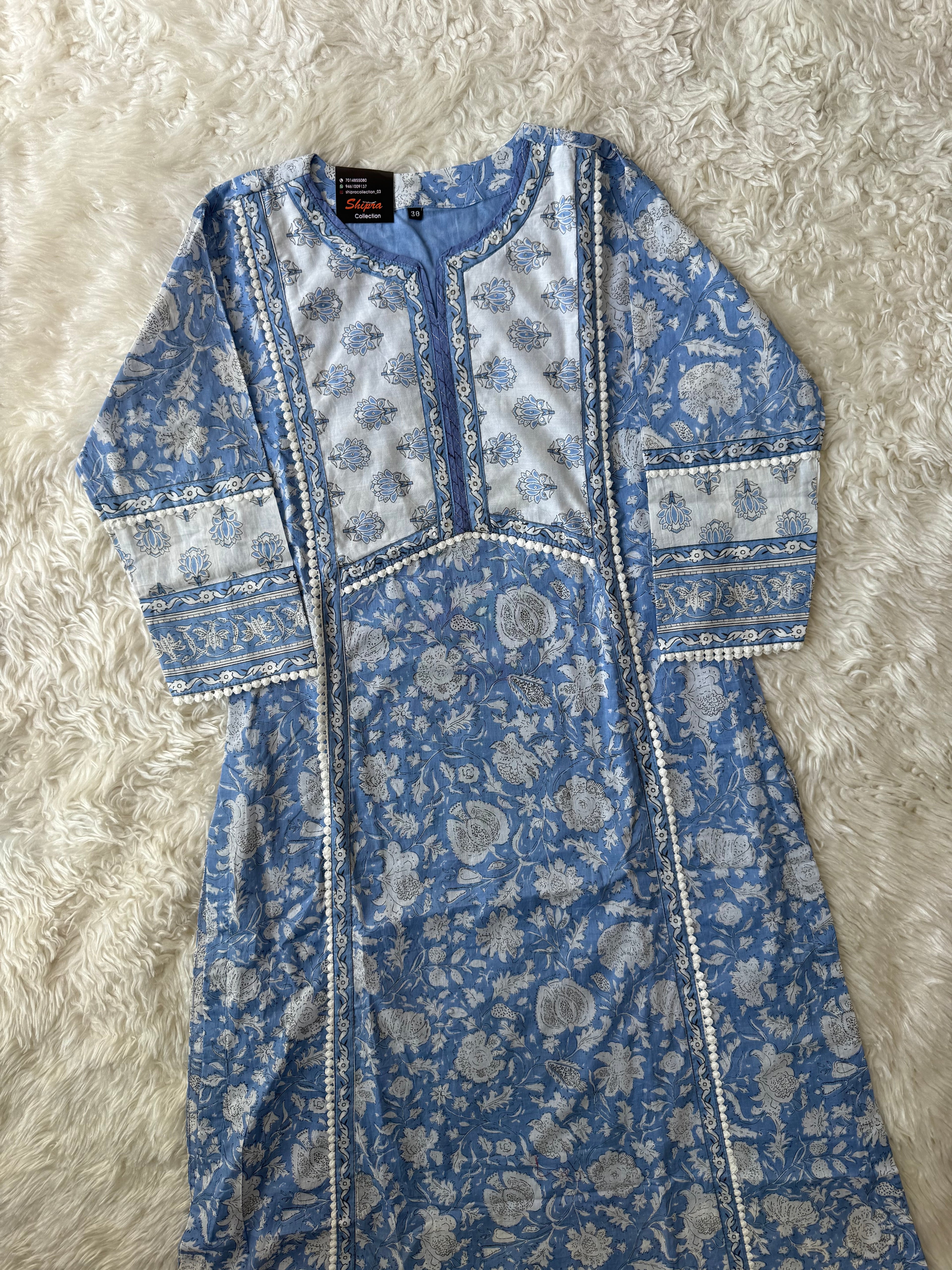 Premium Cotton Kurti Pant Dupatta Set