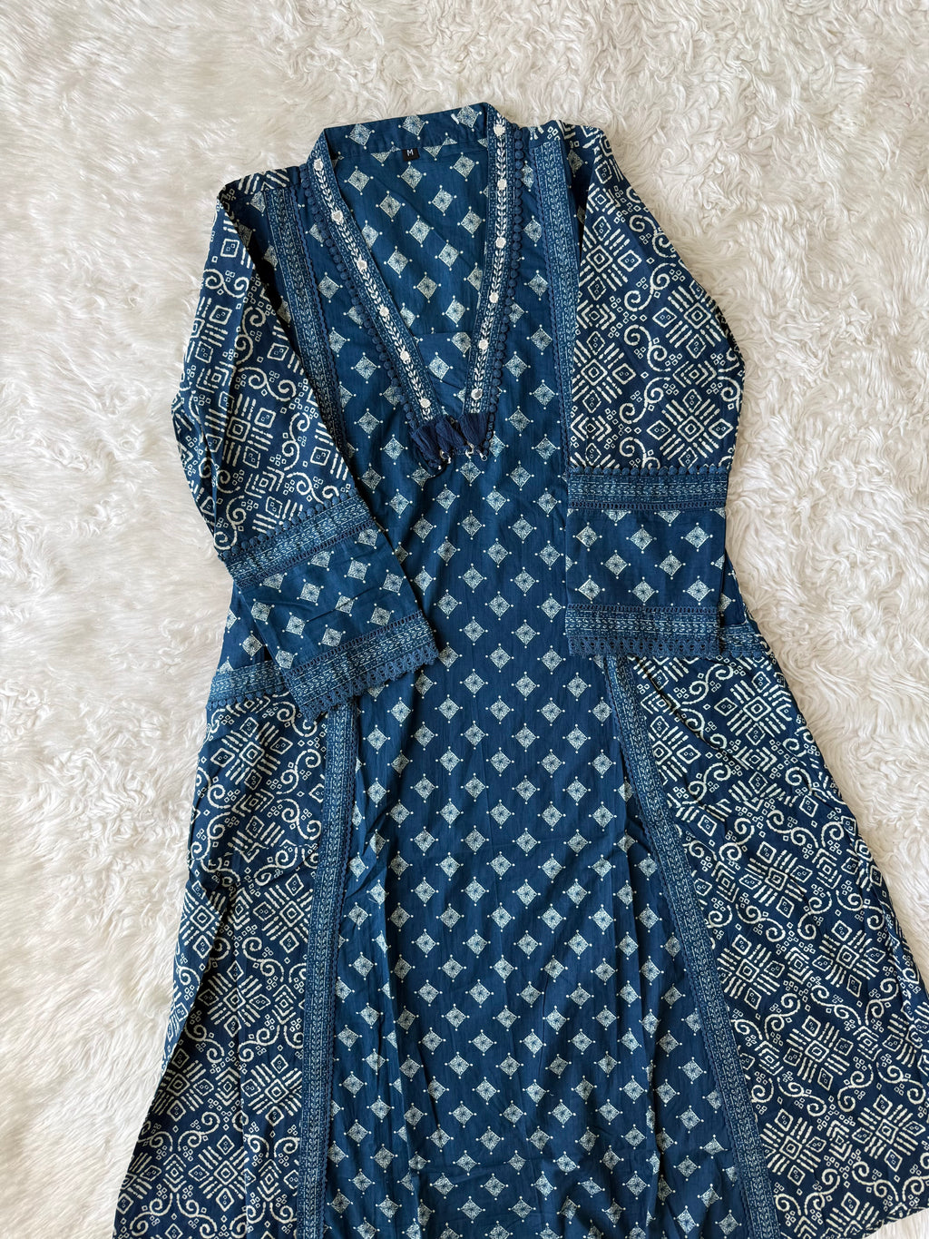 Pure Cotton Kurti Pant Dupatta Set