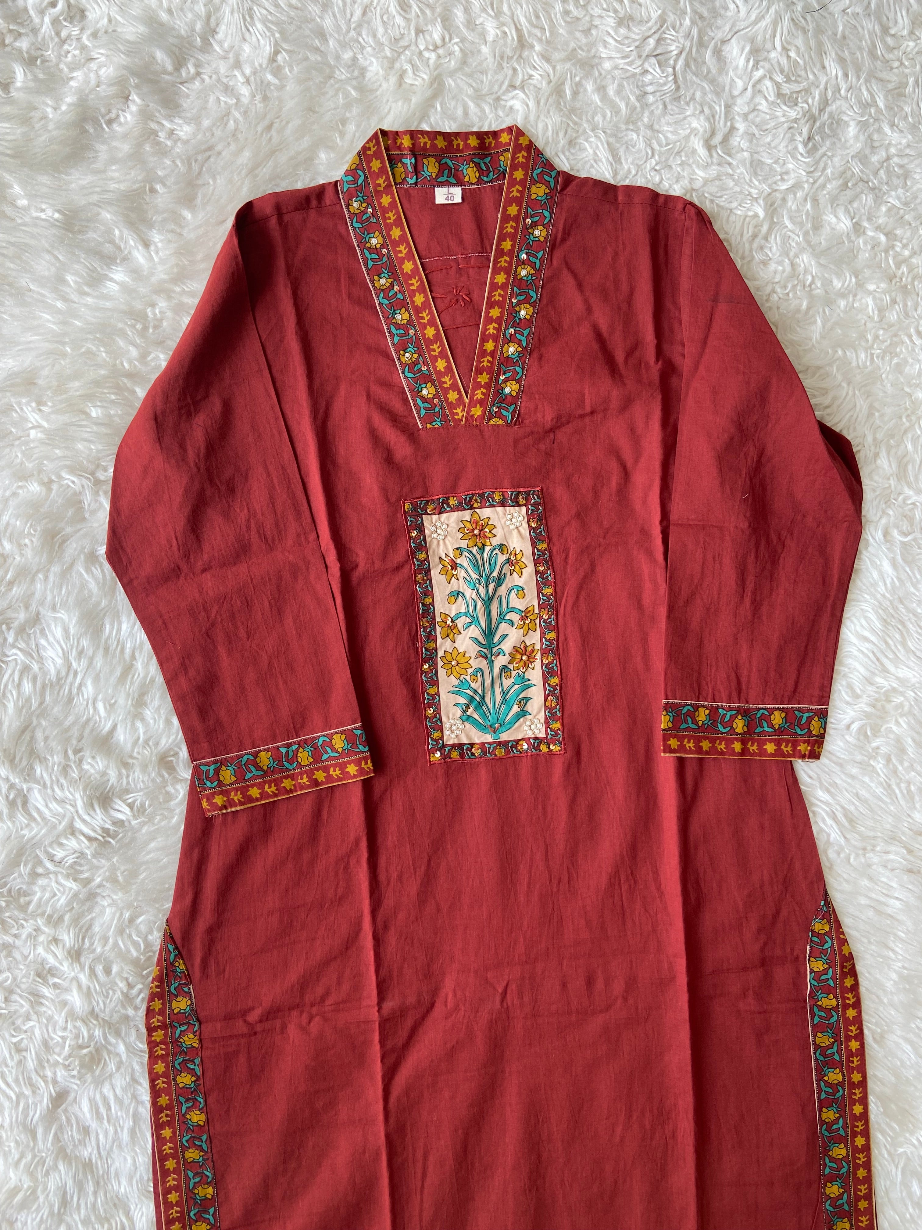 Premium Cotton Kurti Pant Dupatta Set