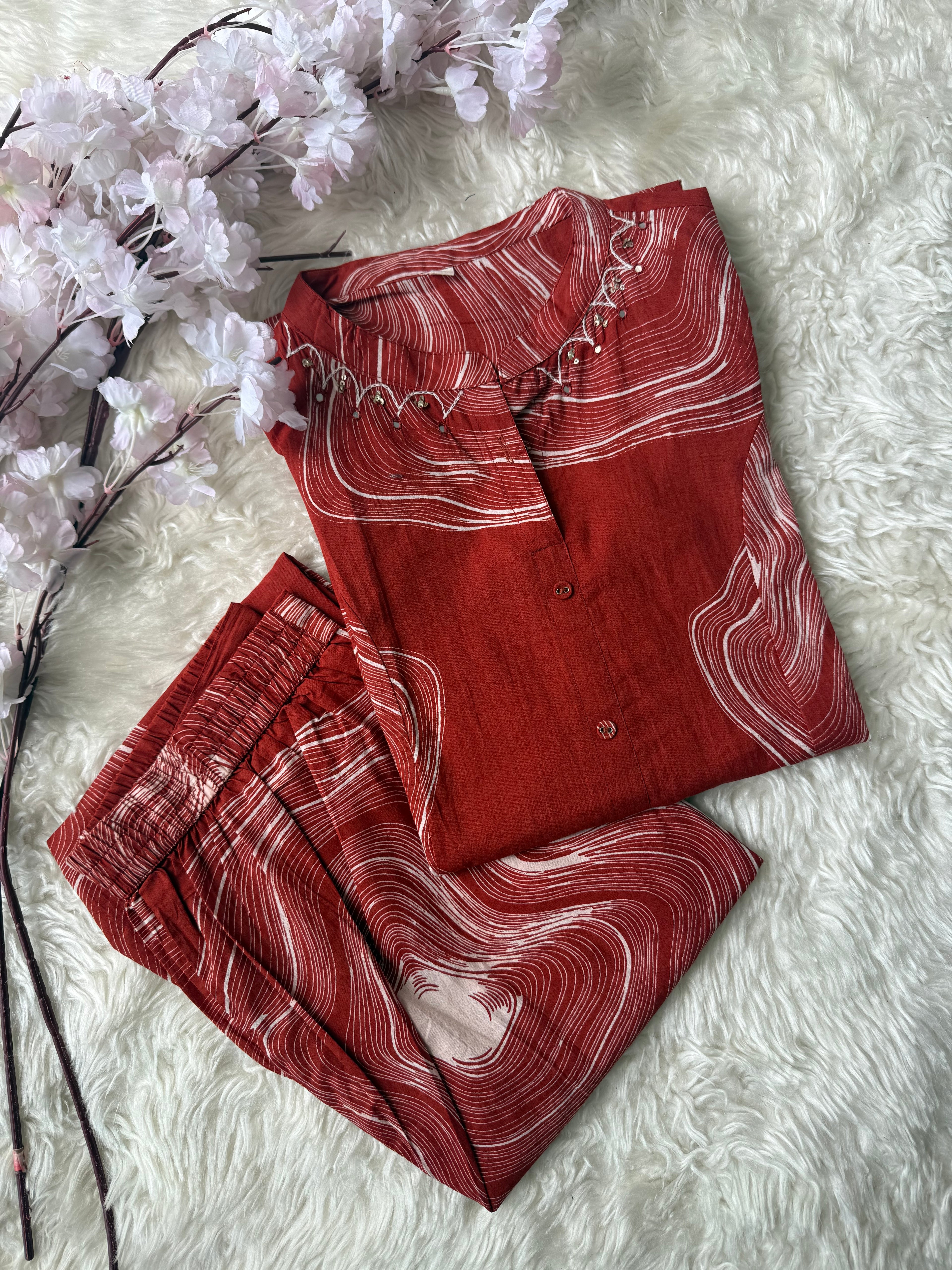 Pure Cotton Co-ord Set