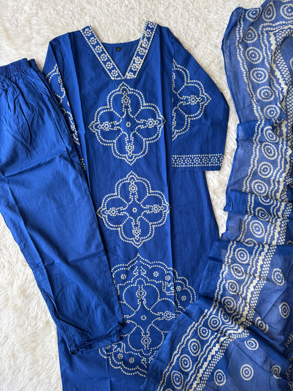 Budget Friendly Kurti Pant Dupatta Set