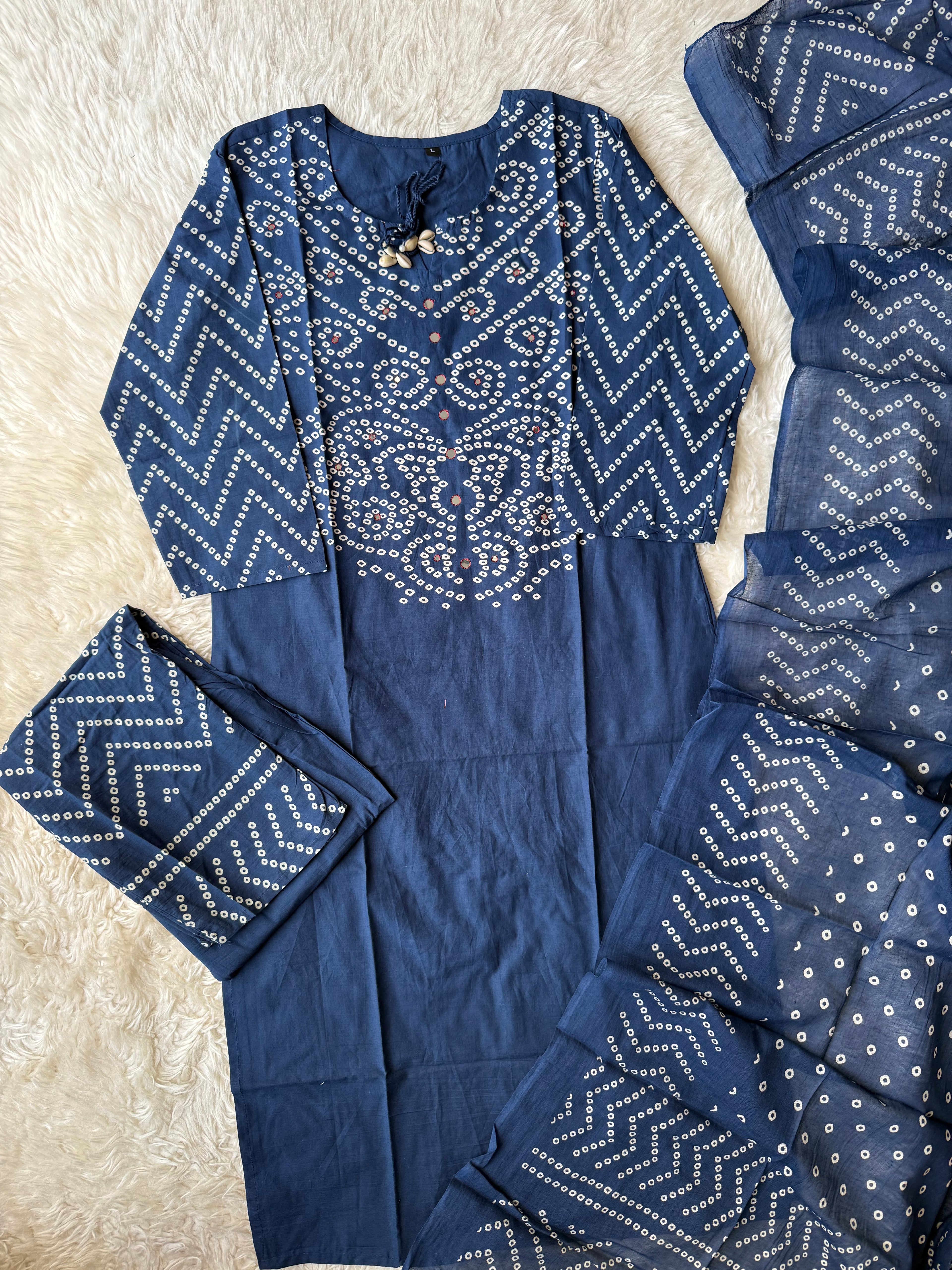 Budget Friendly Kurti Pant Dupatta Set