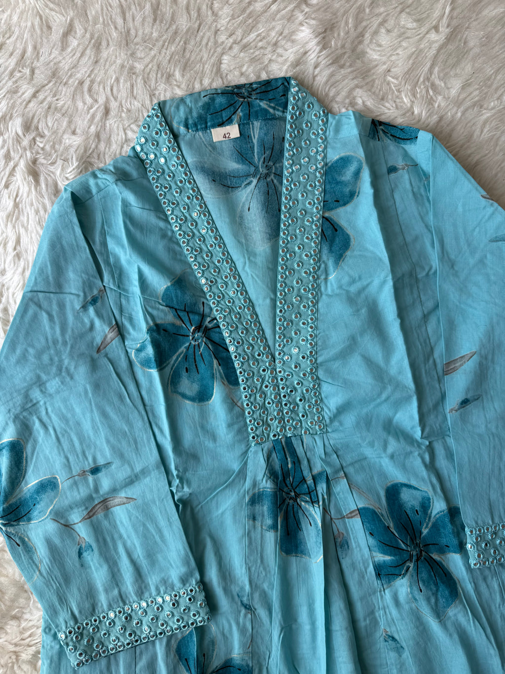 Breathable Cotton Kurti Pant Cotton Dupatta Set