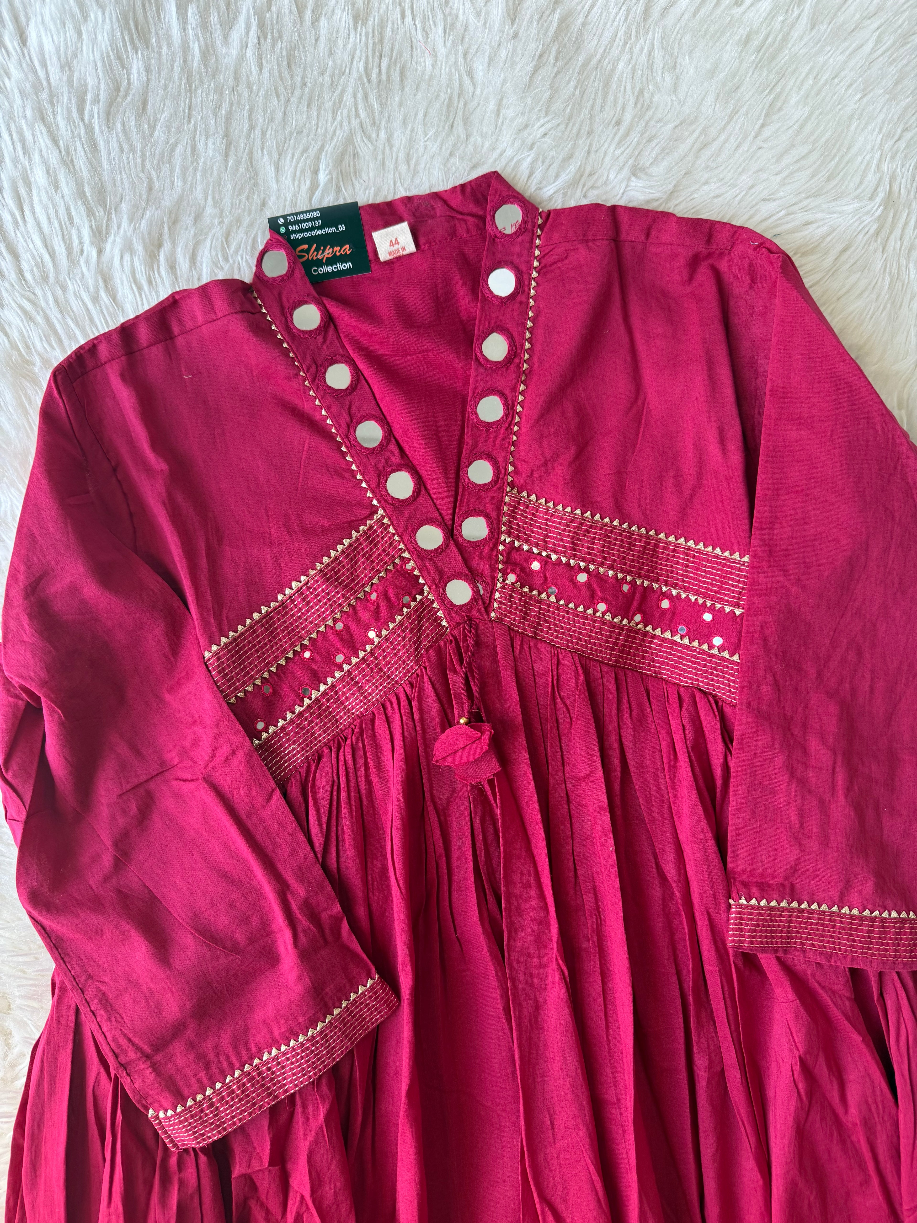 Premium Cotton Flare Kurti Pant Set