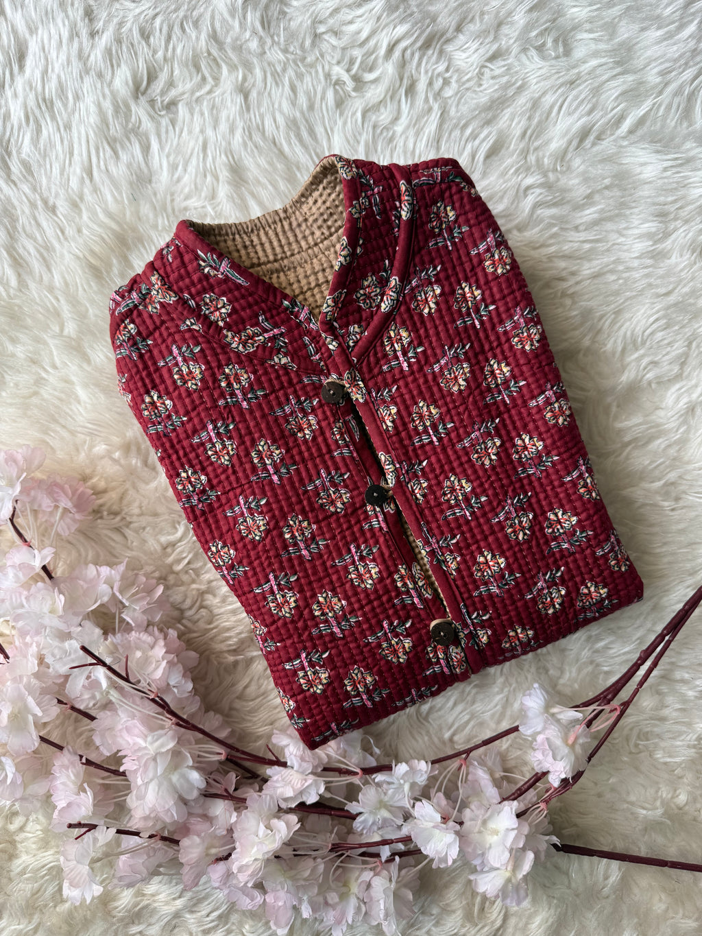 Reversible Quilted Sleevesless Jacket