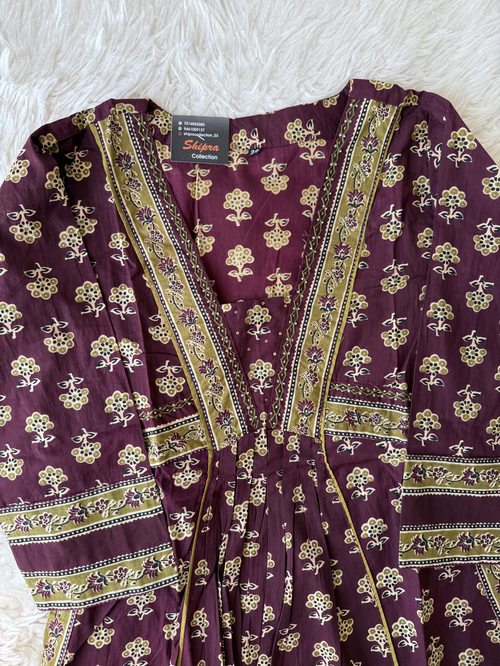 Premium Cotton Aline Kurti Plazo Dupatta Set