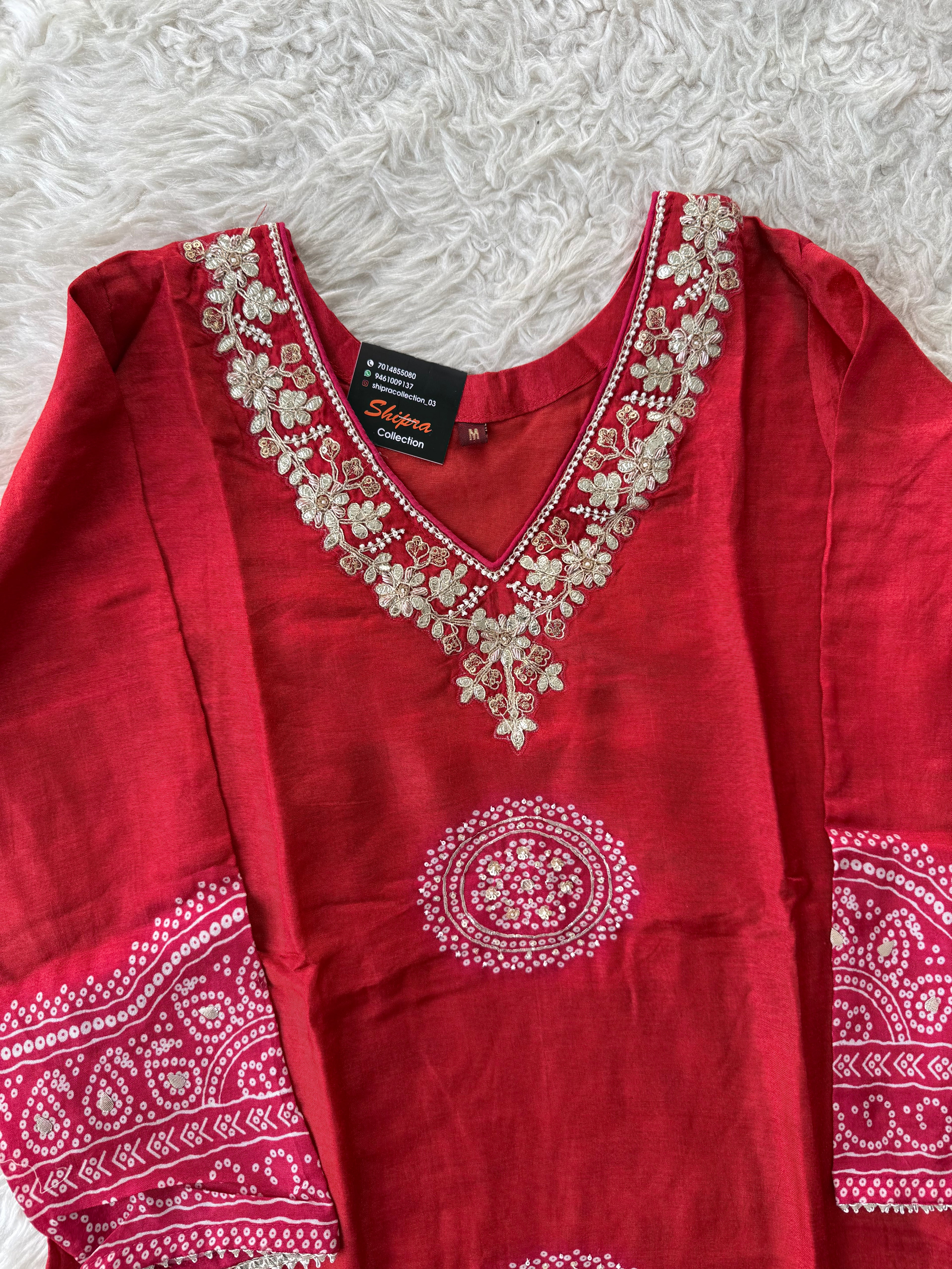 Dola Silk Kurti Pant Dupatta Set