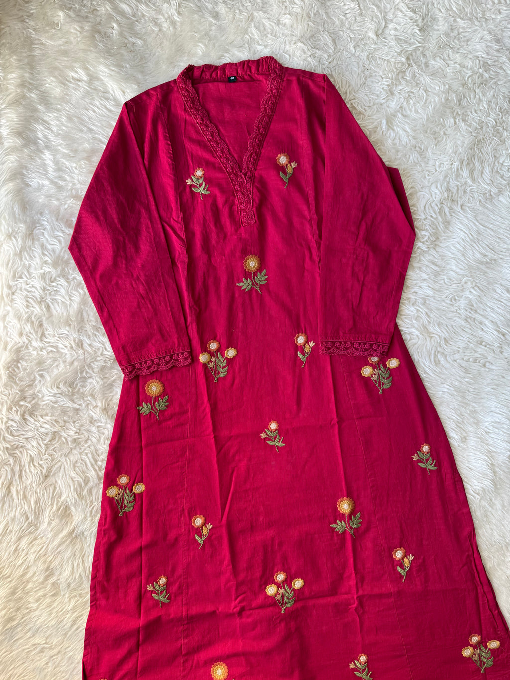 Premium Cotton Kurti Pant Dupatta Set