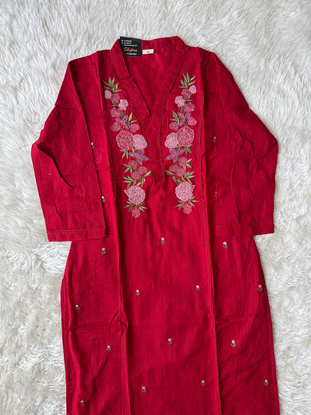 Premium Cotton Kurti Pant Dupatta Set
