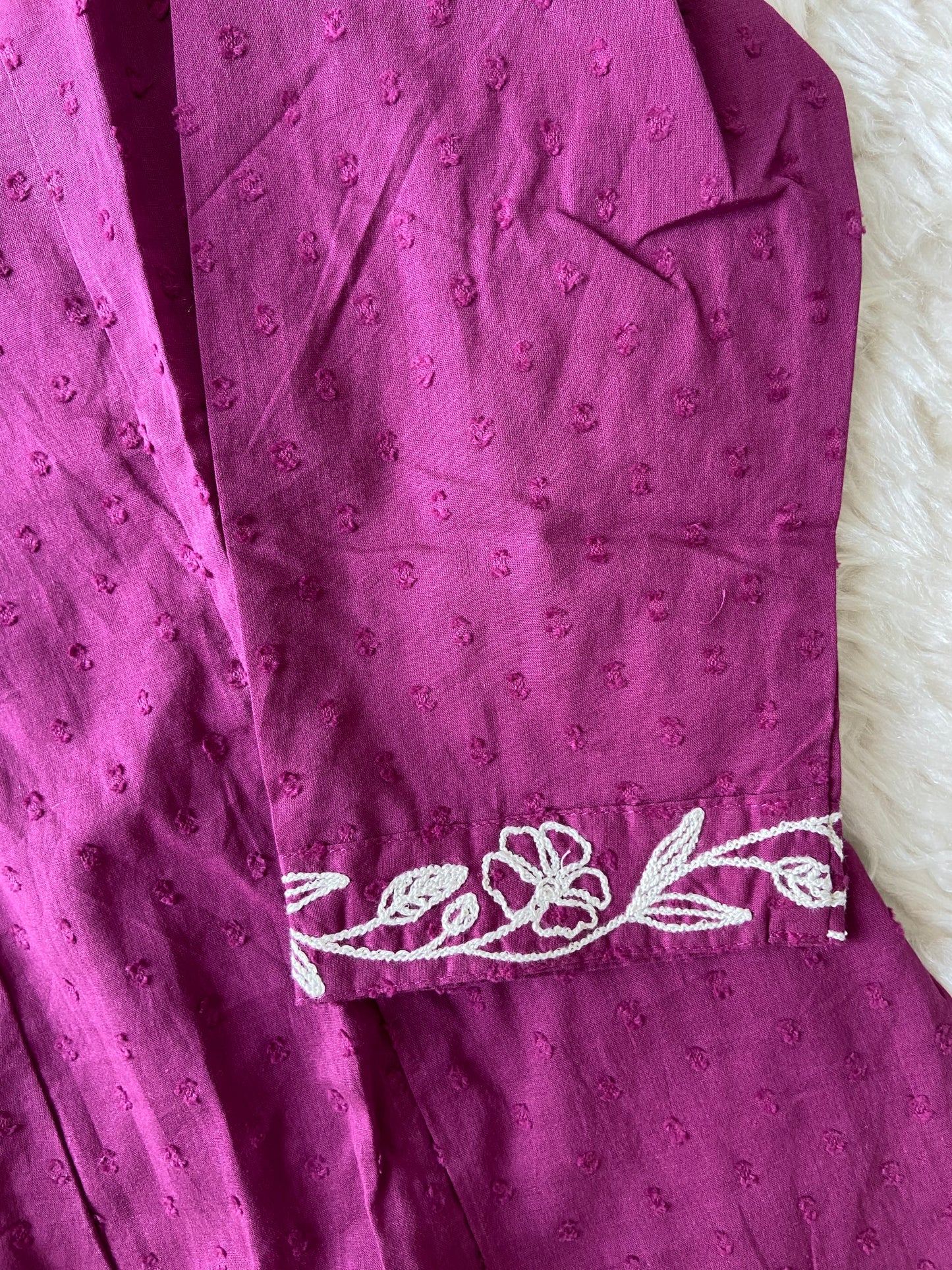 Dobey Mul Cotton Thread Work Kurti Pant Set