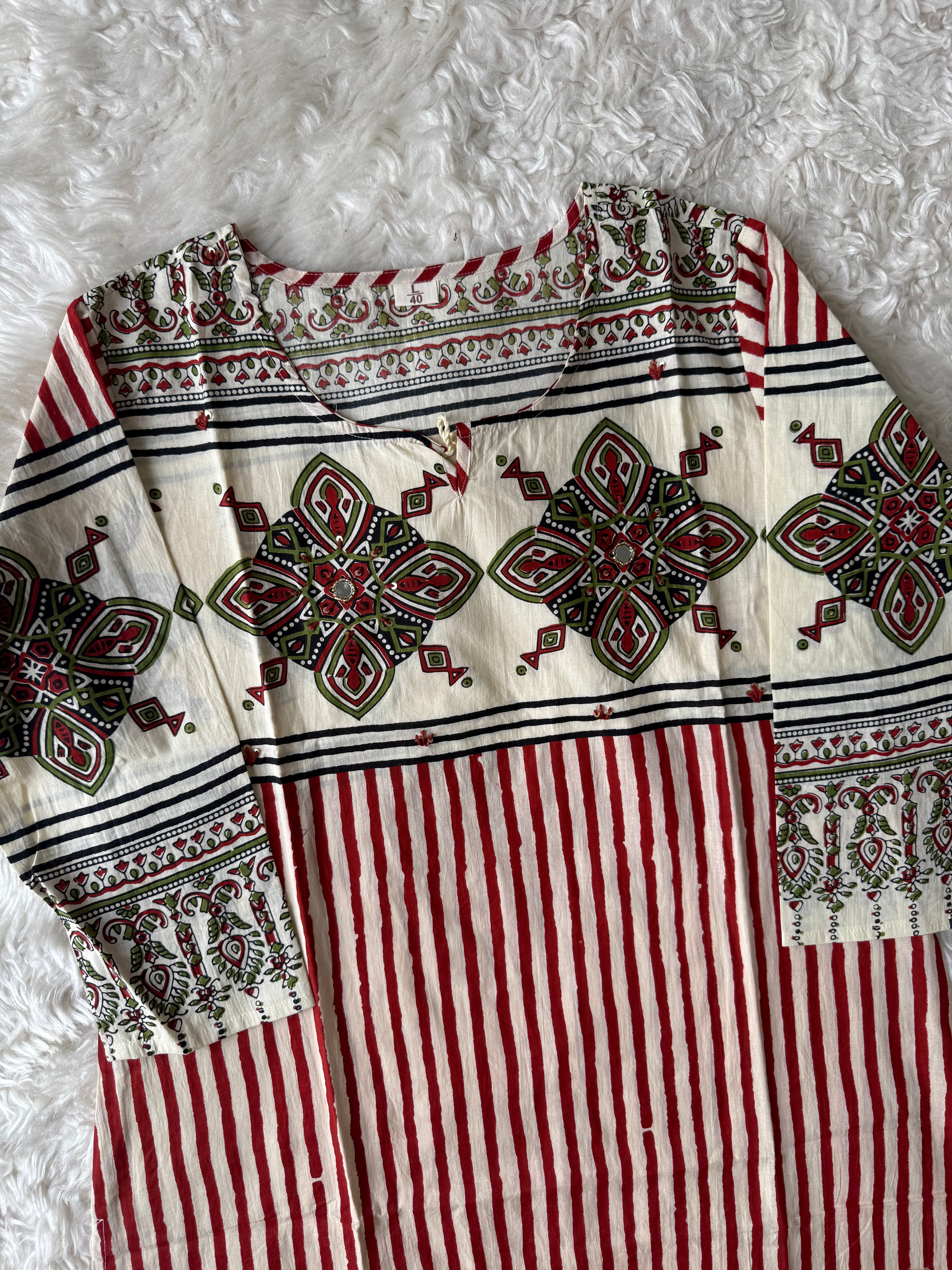 Premium Cotton Kurti Pant Dupatta Set