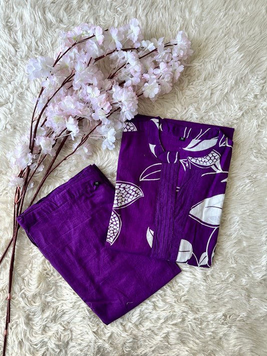 Cotton Kurti Pant Set