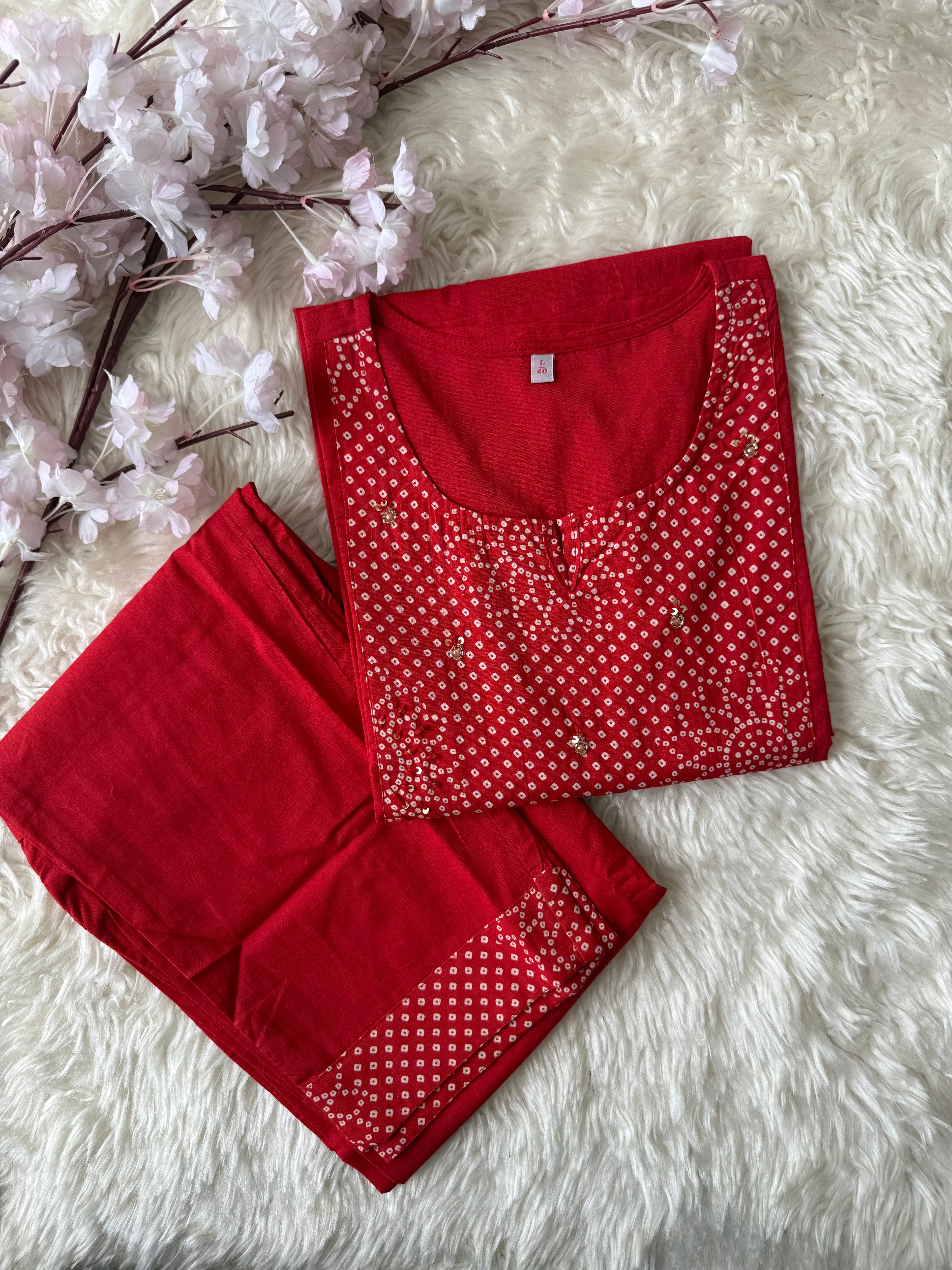 Premium Cotton Kurti Pant Set