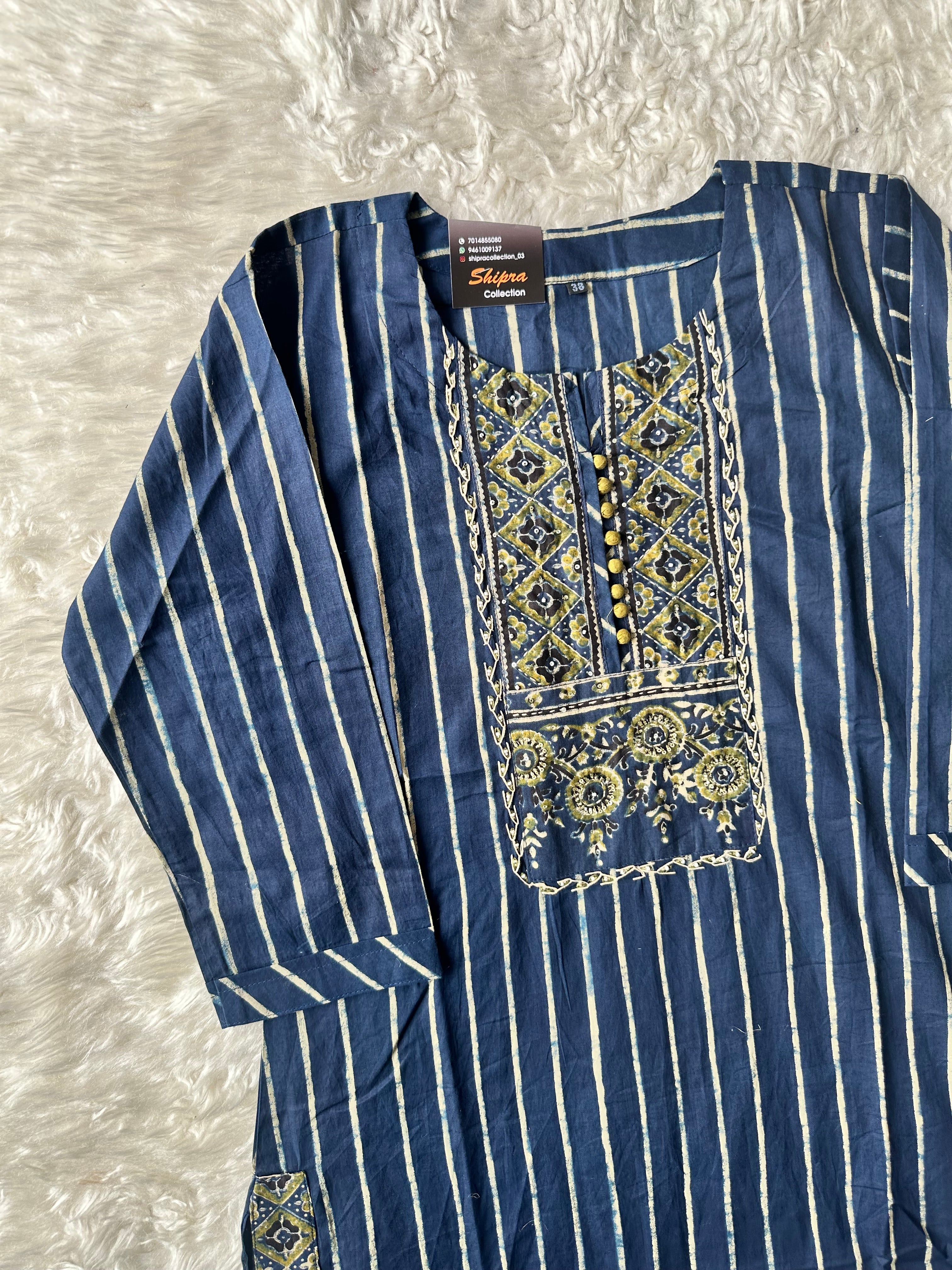 Premium Cotton Kurti Pant Dupatta Set