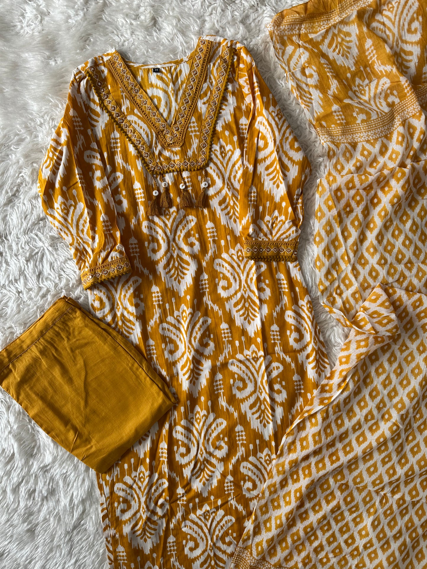 Budget Friendly Kurti Pant Dupatta Set