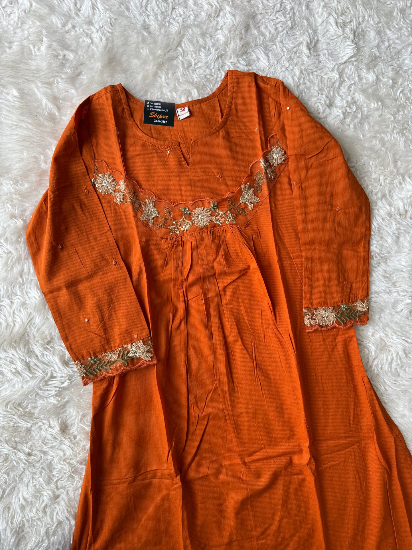 Mul Cotton Kurti Pant Dupatta Set
