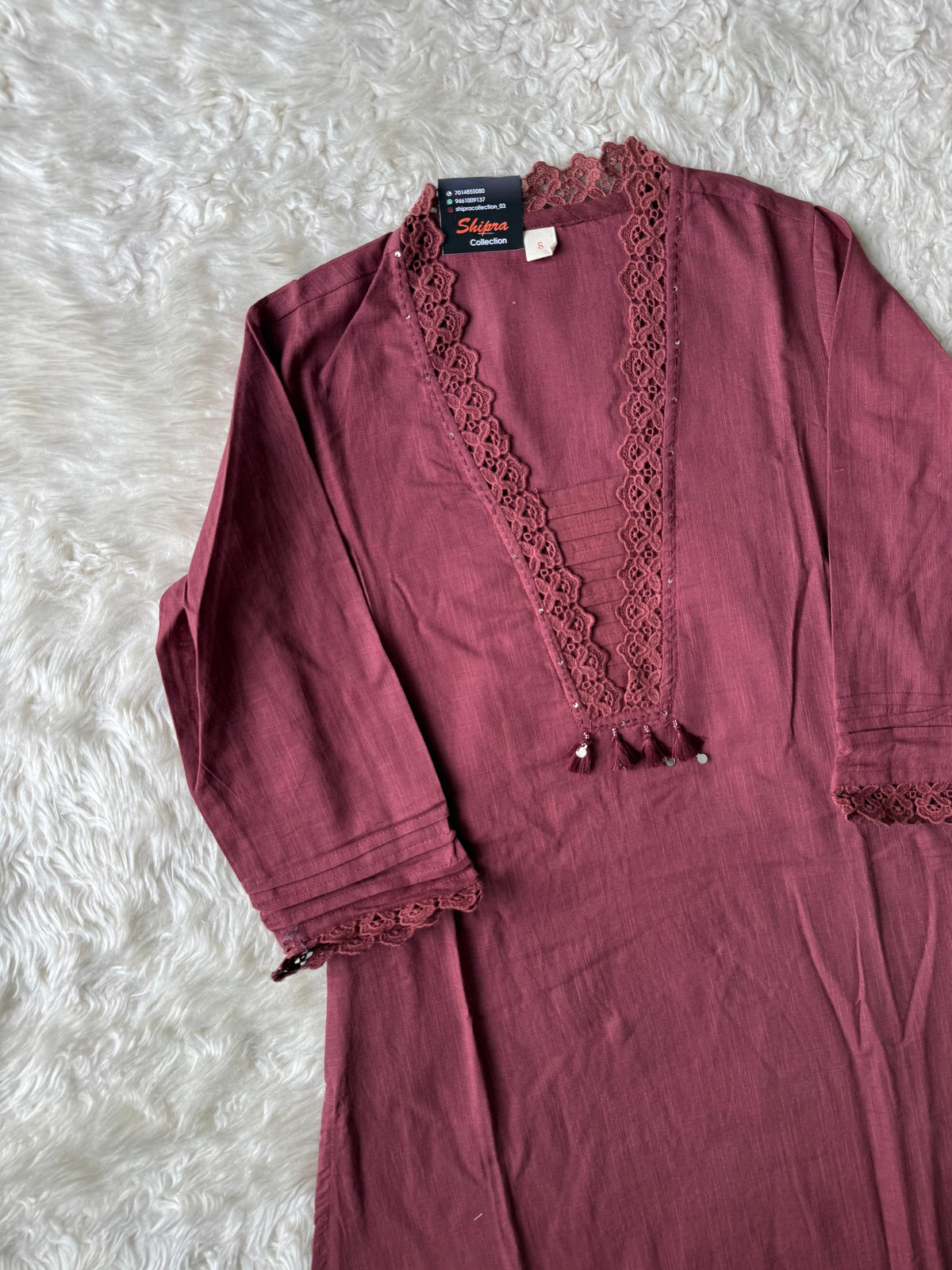Khadi Cotton Kurti Pant Set