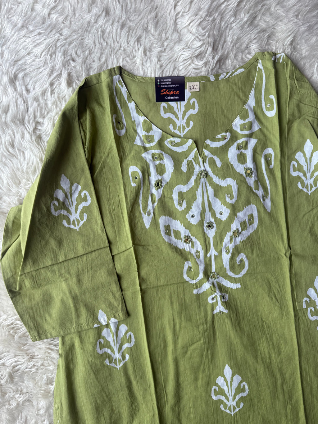 Premium Cotton Kurti Pant Dupatta Set